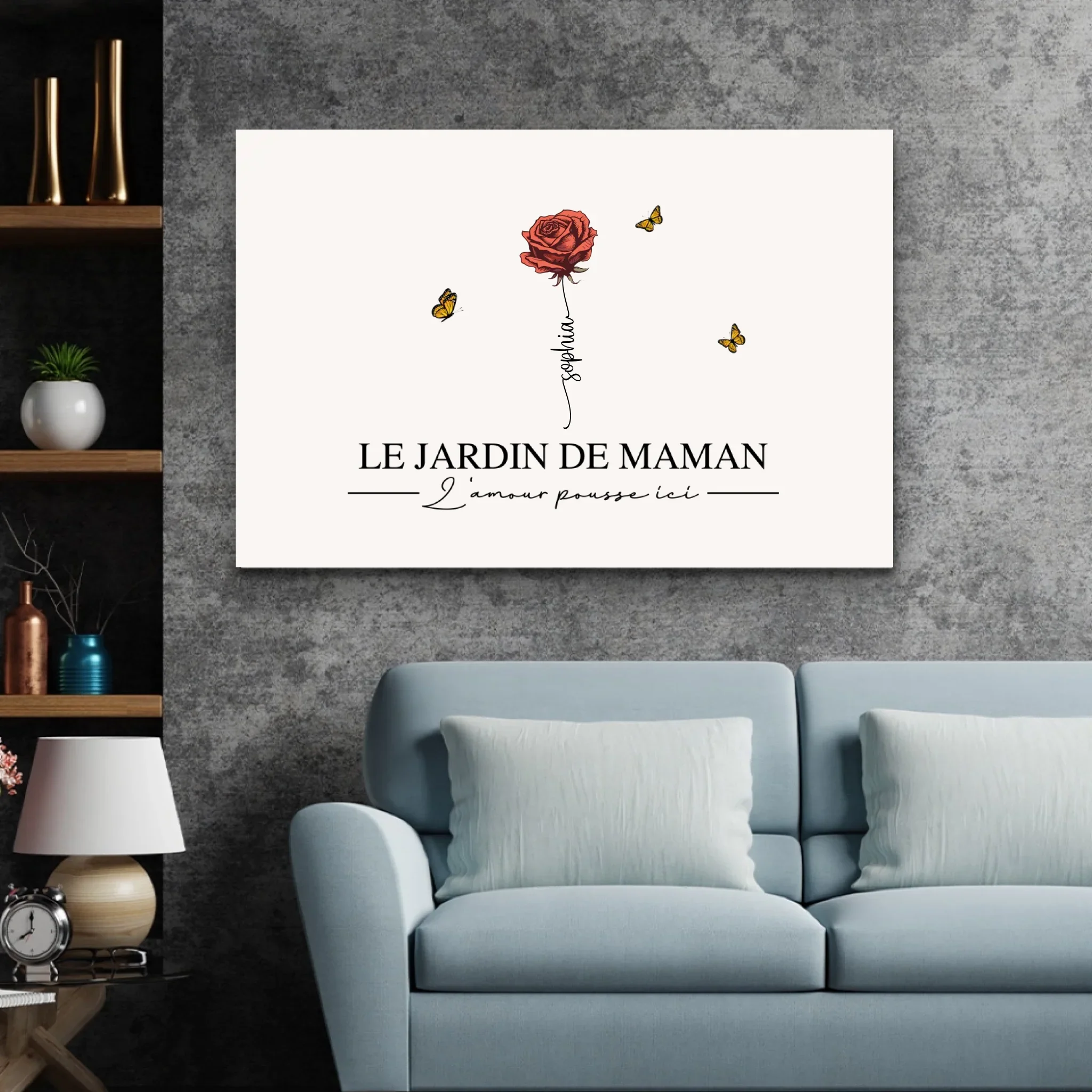Toile personnalisée "Le jardin de maman” - Image 3
