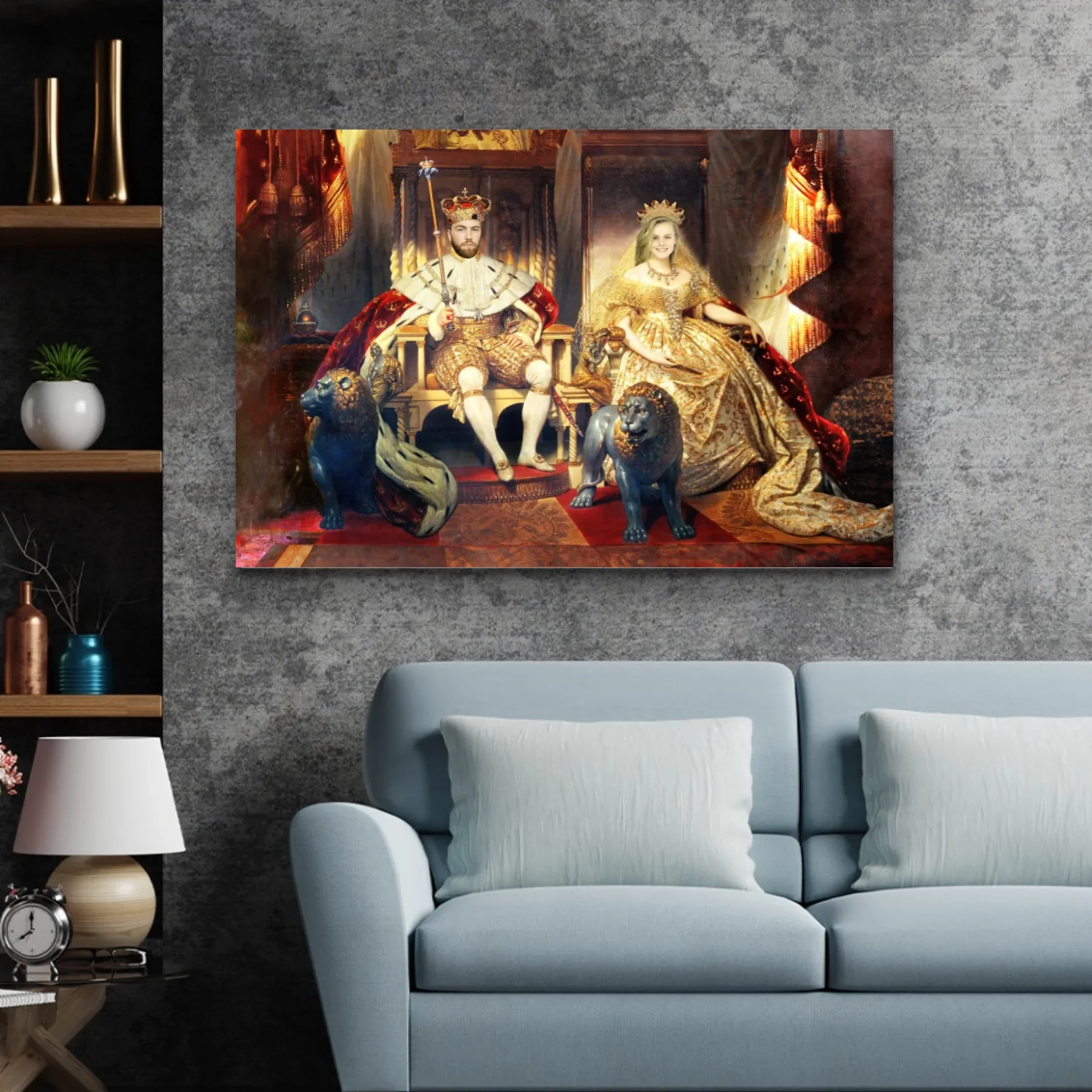 Toile personnalisée – Le Roi et la Reine - Image 3