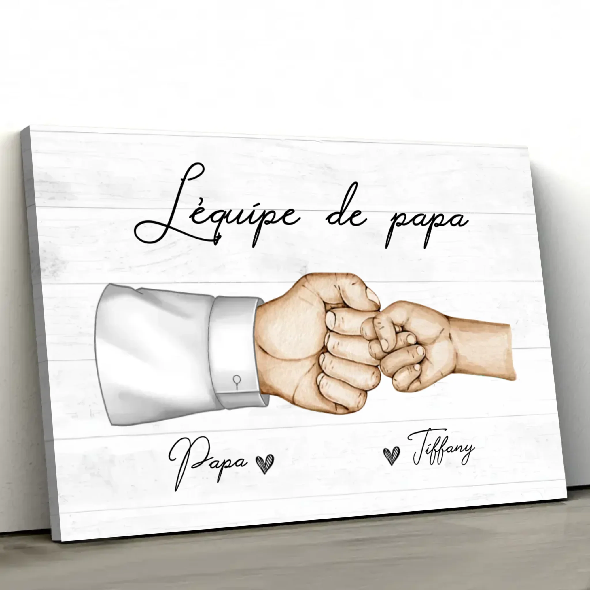 Toile personnalisée "L'équipe de papa" - Image 2