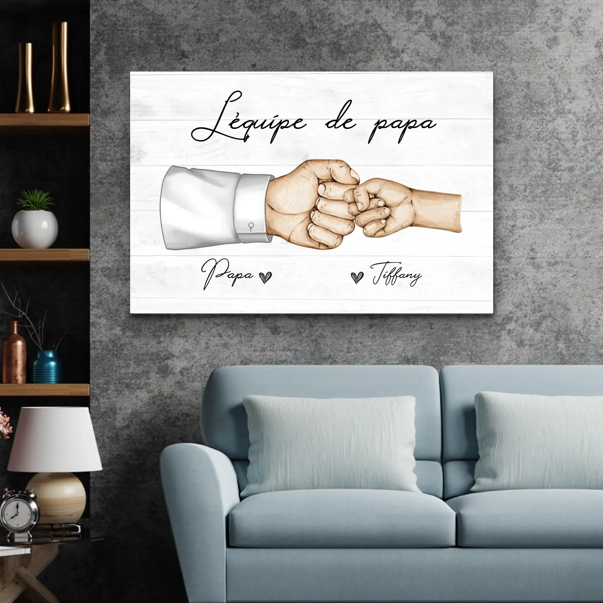 Toile personnalisée "L'équipe de papa" - Image 3