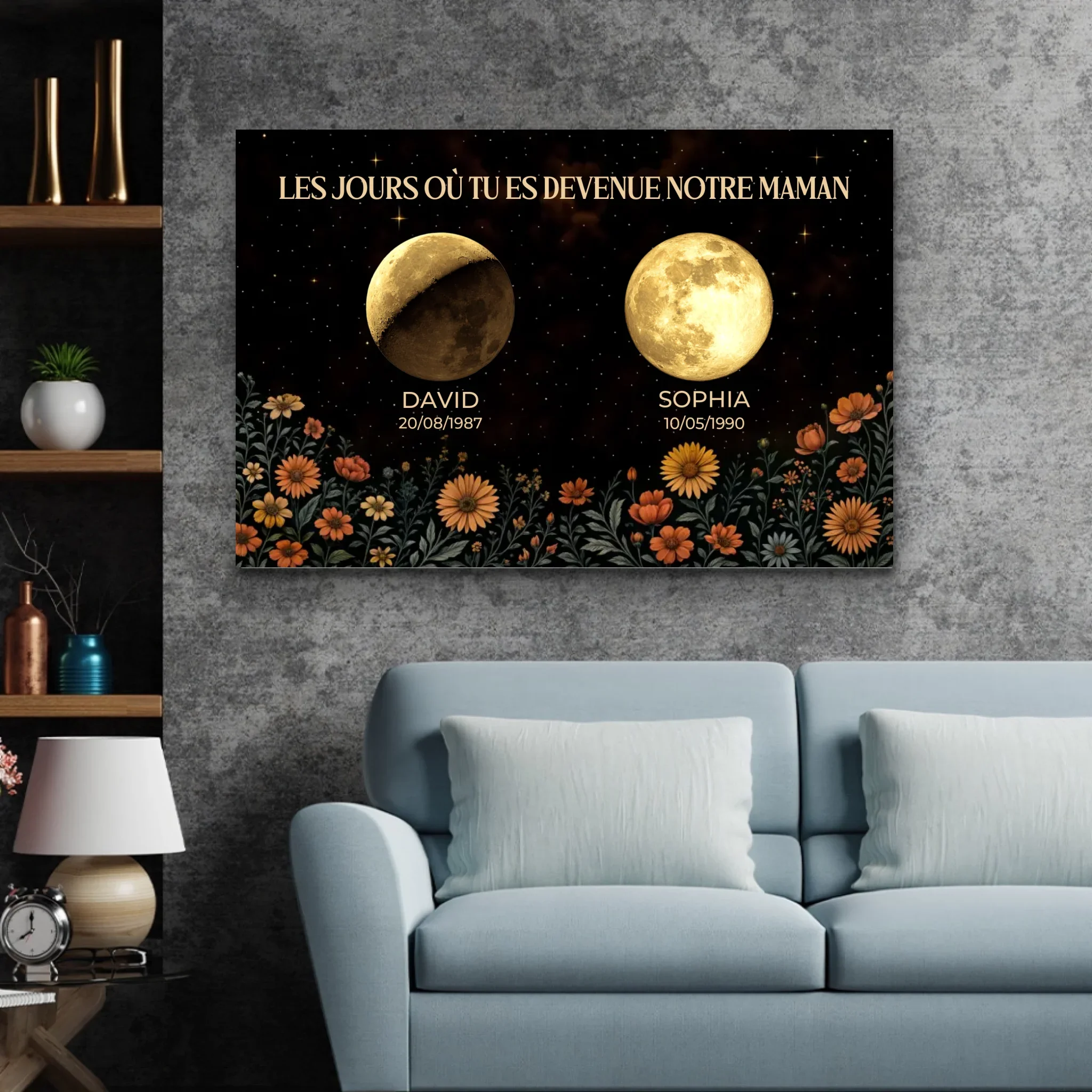 Toile personnalisée "Les jours où tu es devenue maman" - Image 3