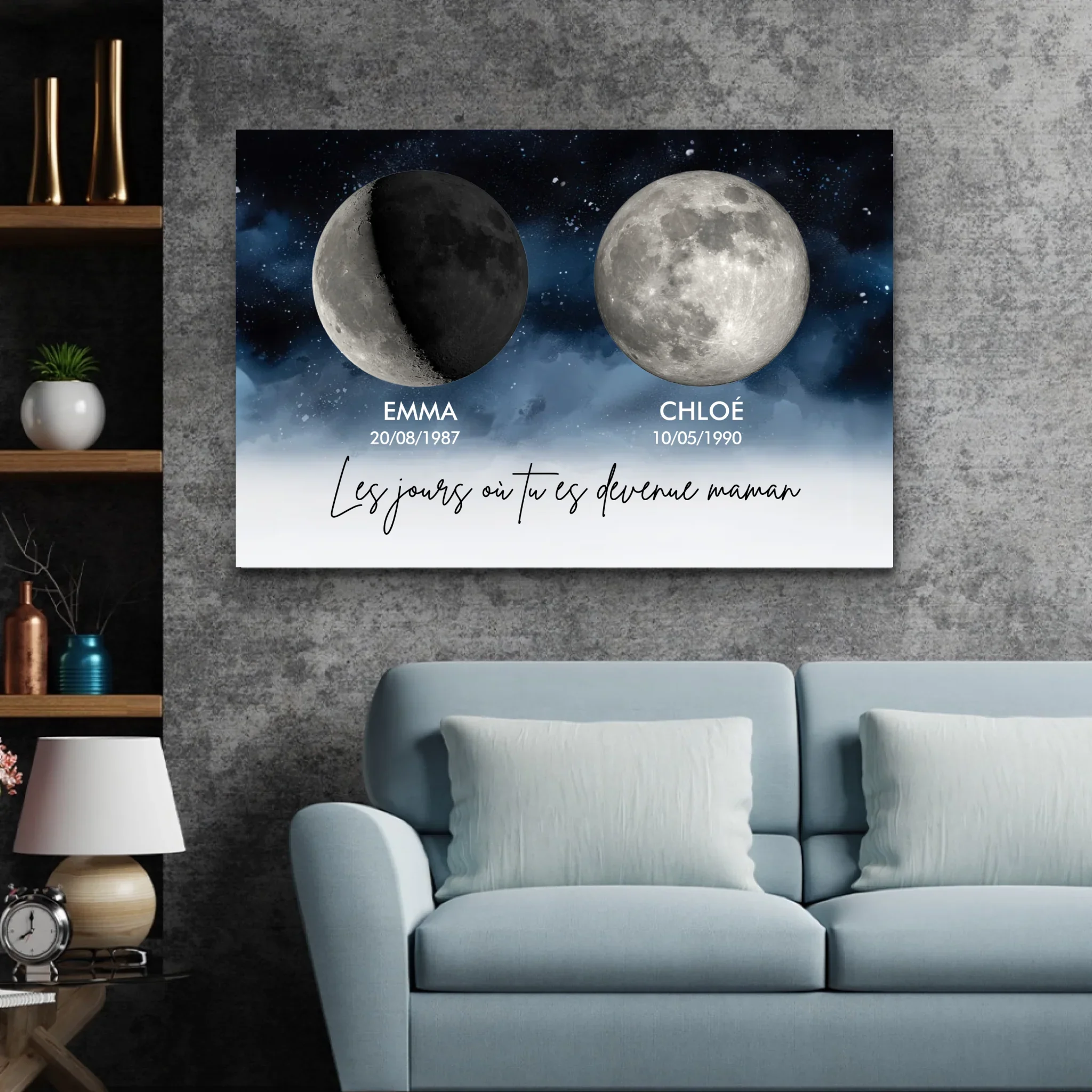 Toile personnalisée "Les jours où vous êtes devenus nos parents" - Image 3