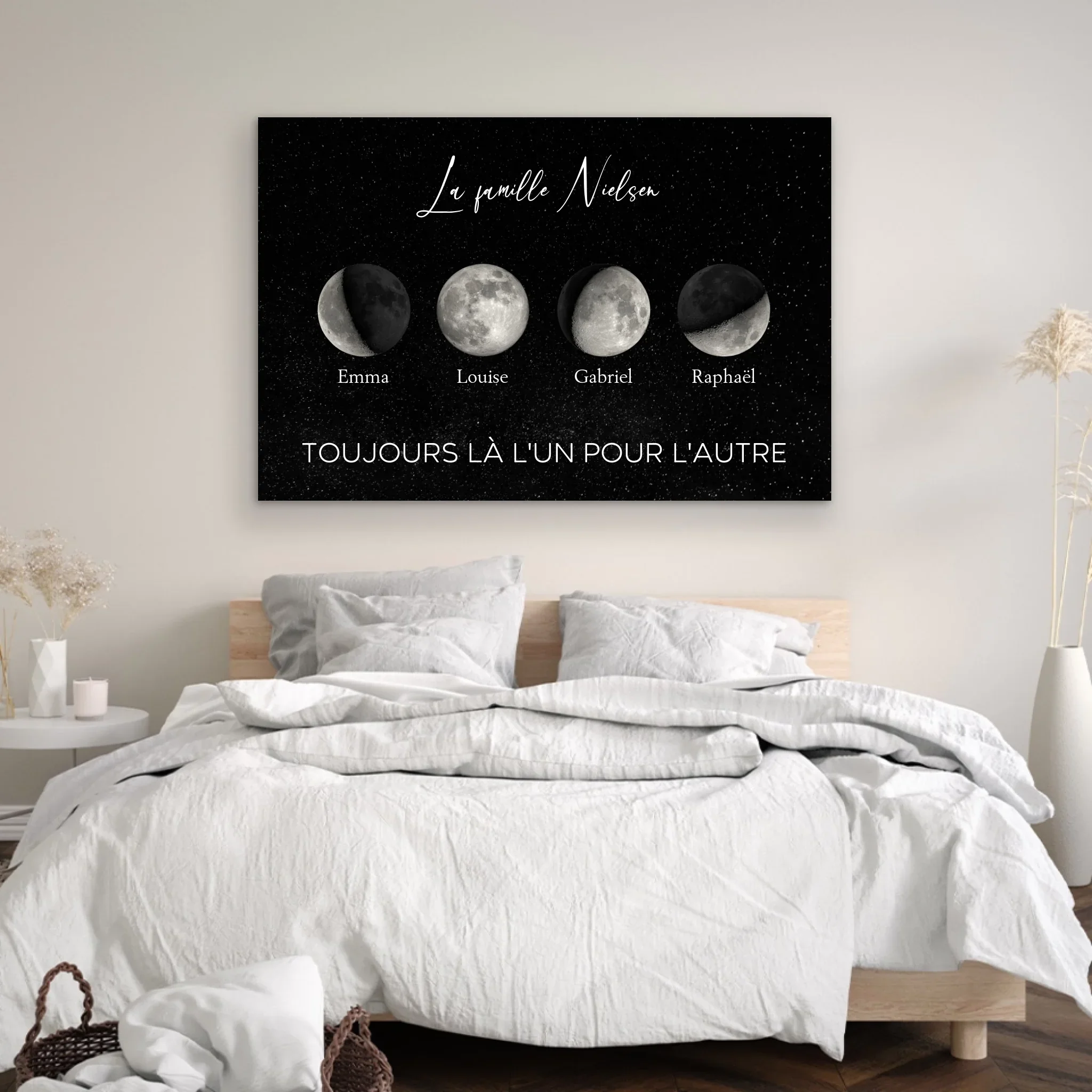 Toile personnalisée "Les phases de la lune pour les familles" - Image 4