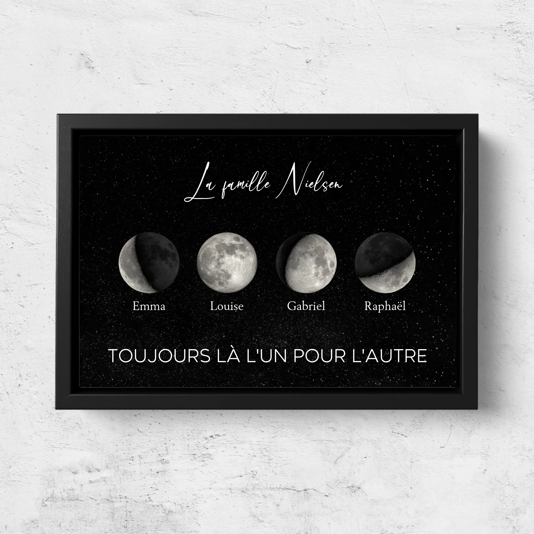 Toile personnalisée "Les phases de la lune pour les familles" - Image 5