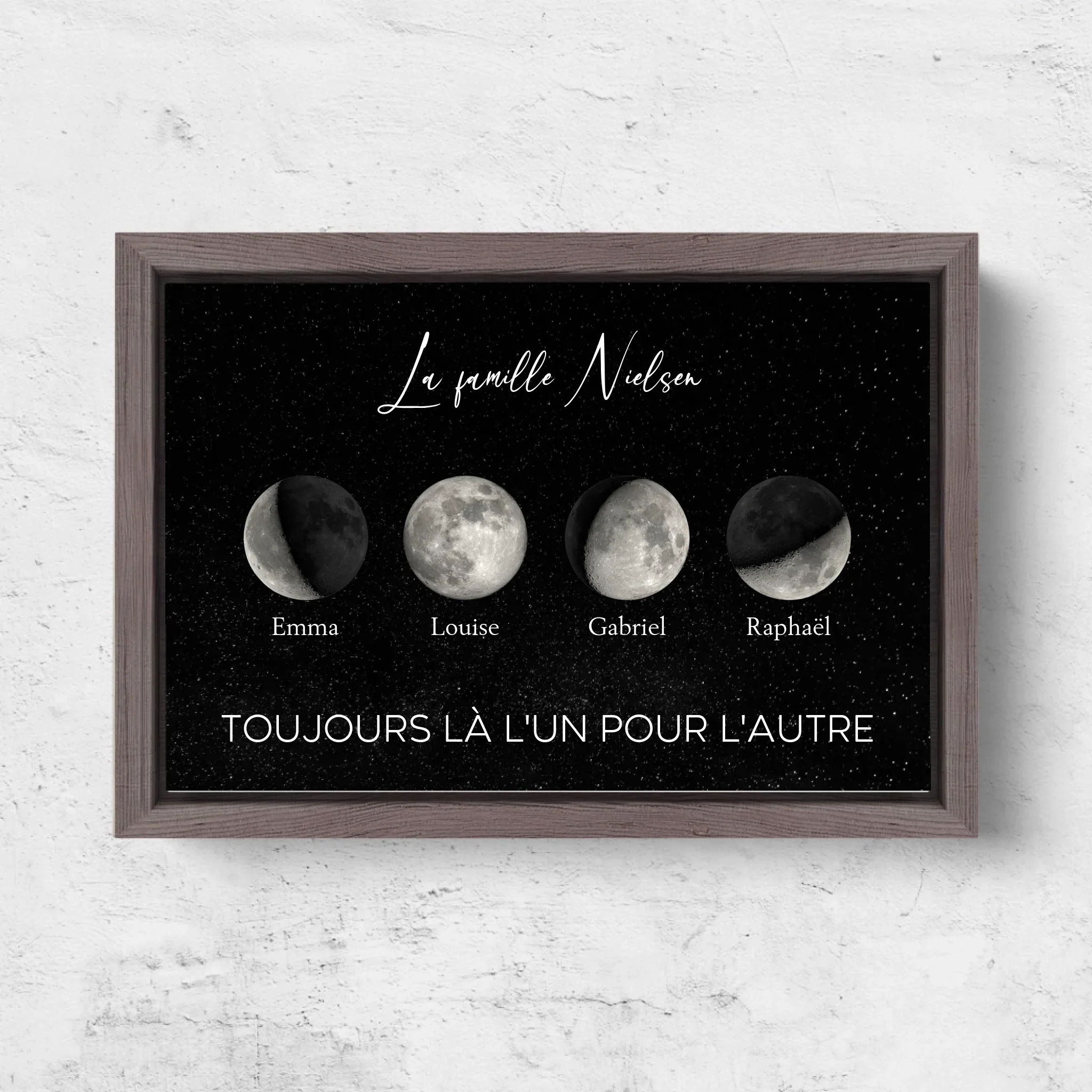 Toile personnalisée "Les phases de la lune pour les familles" - Image 6