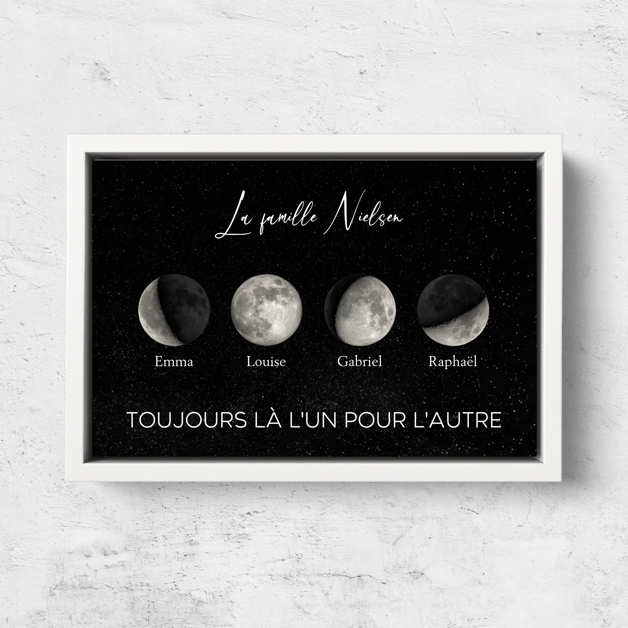 Toile personnalisée "Les phases de la lune pour les familles" - Image 7