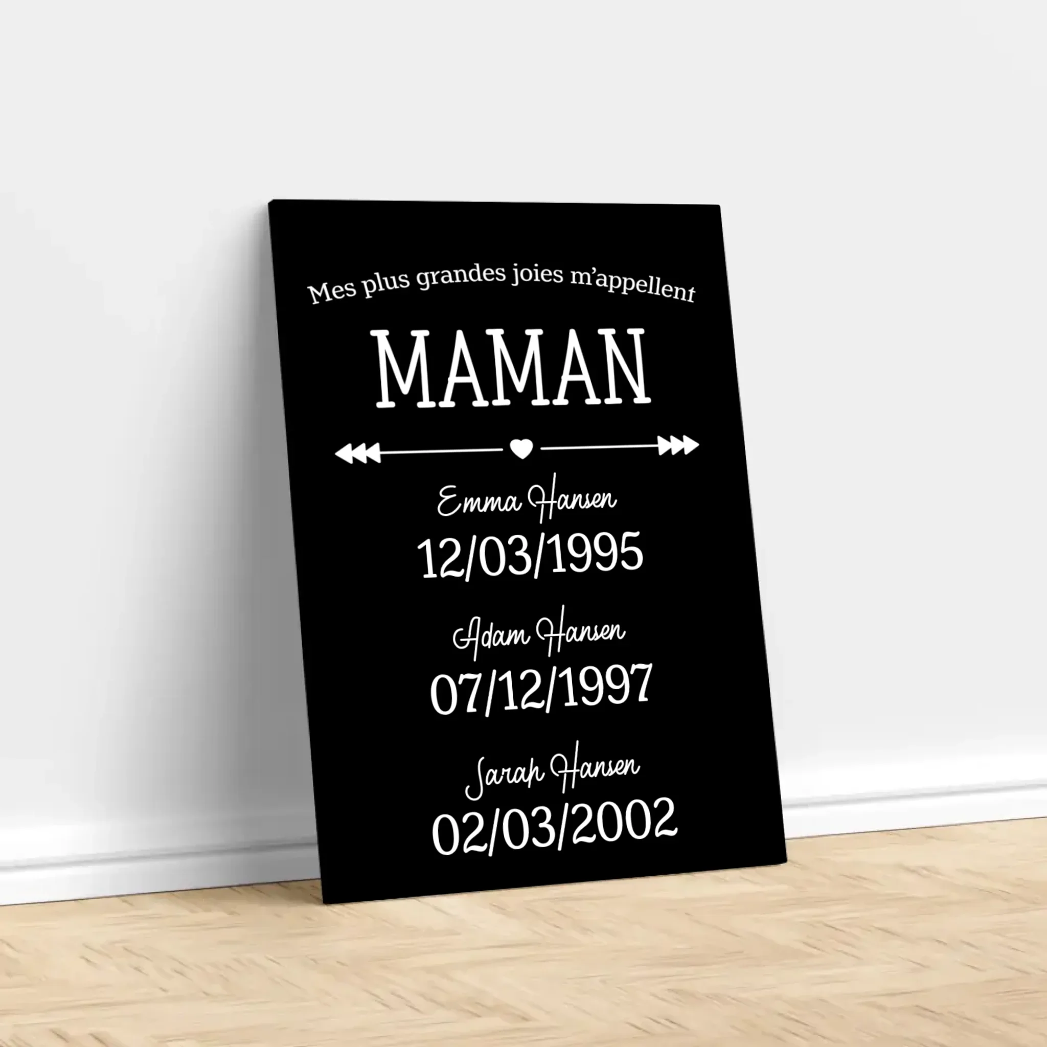 Toile personnalisée – Les plus grandes joies de maman - Image 3