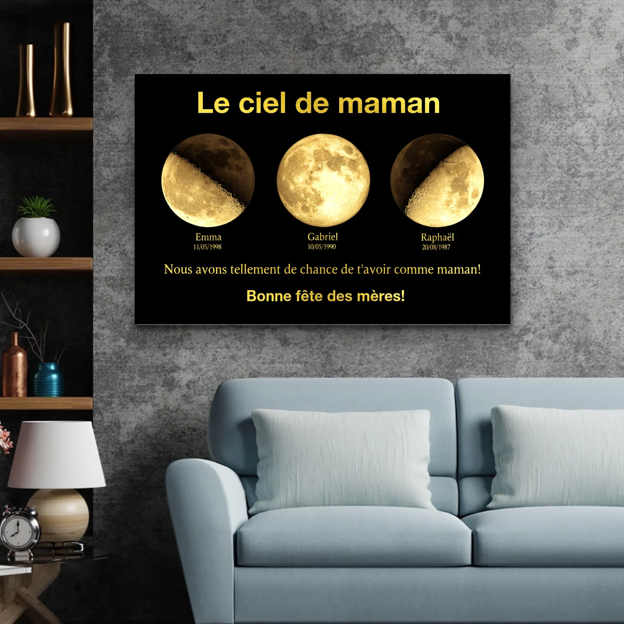 Toile personnalisée "L'univers de maman" - Image 3