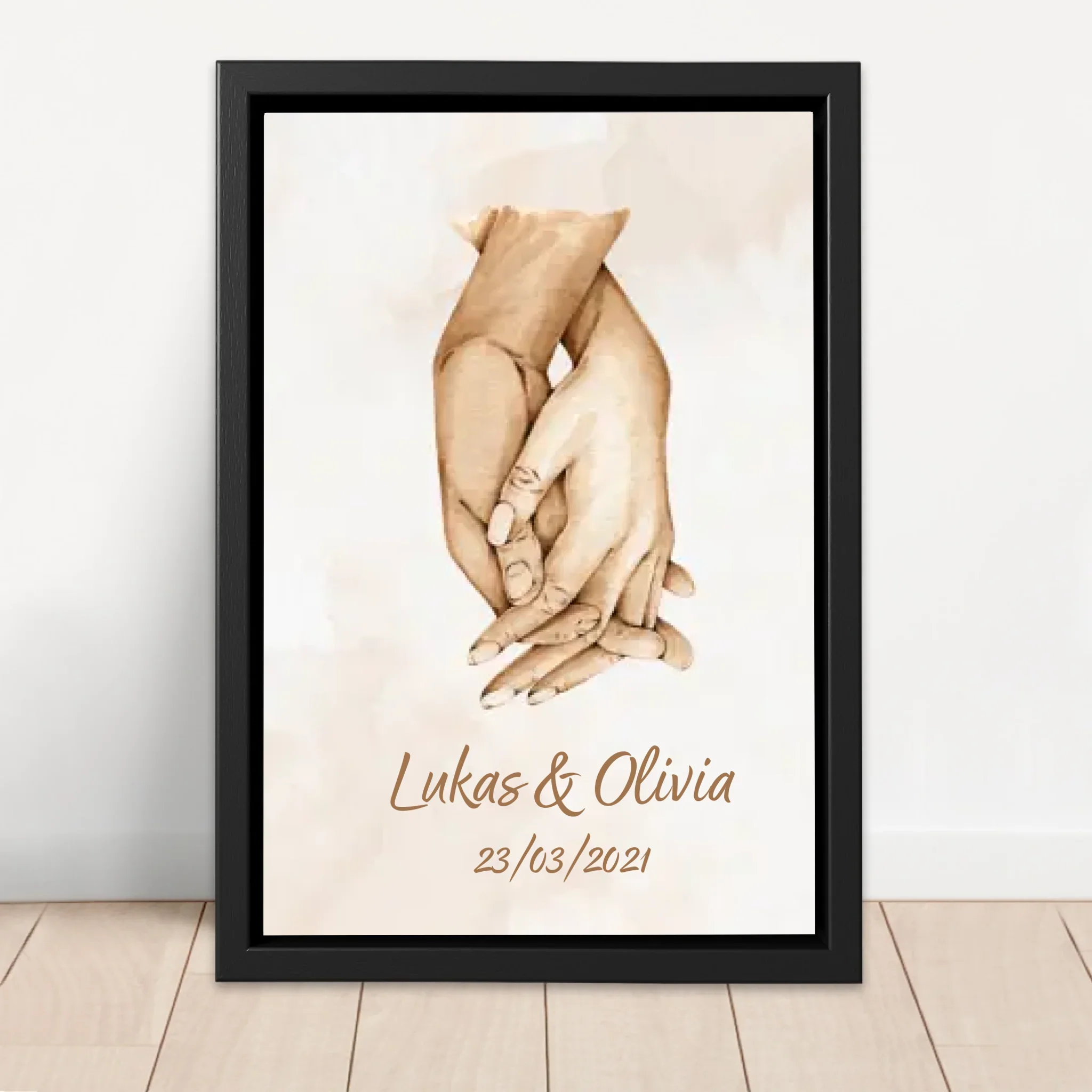 Toile personnalisée “Main dans la main” - Image 4