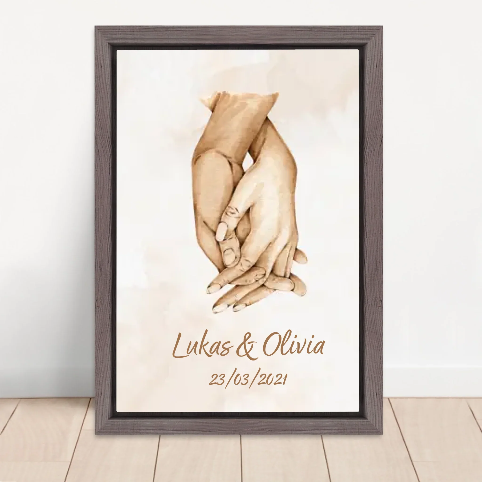 Toile personnalisée “Main dans la main” - Image 5