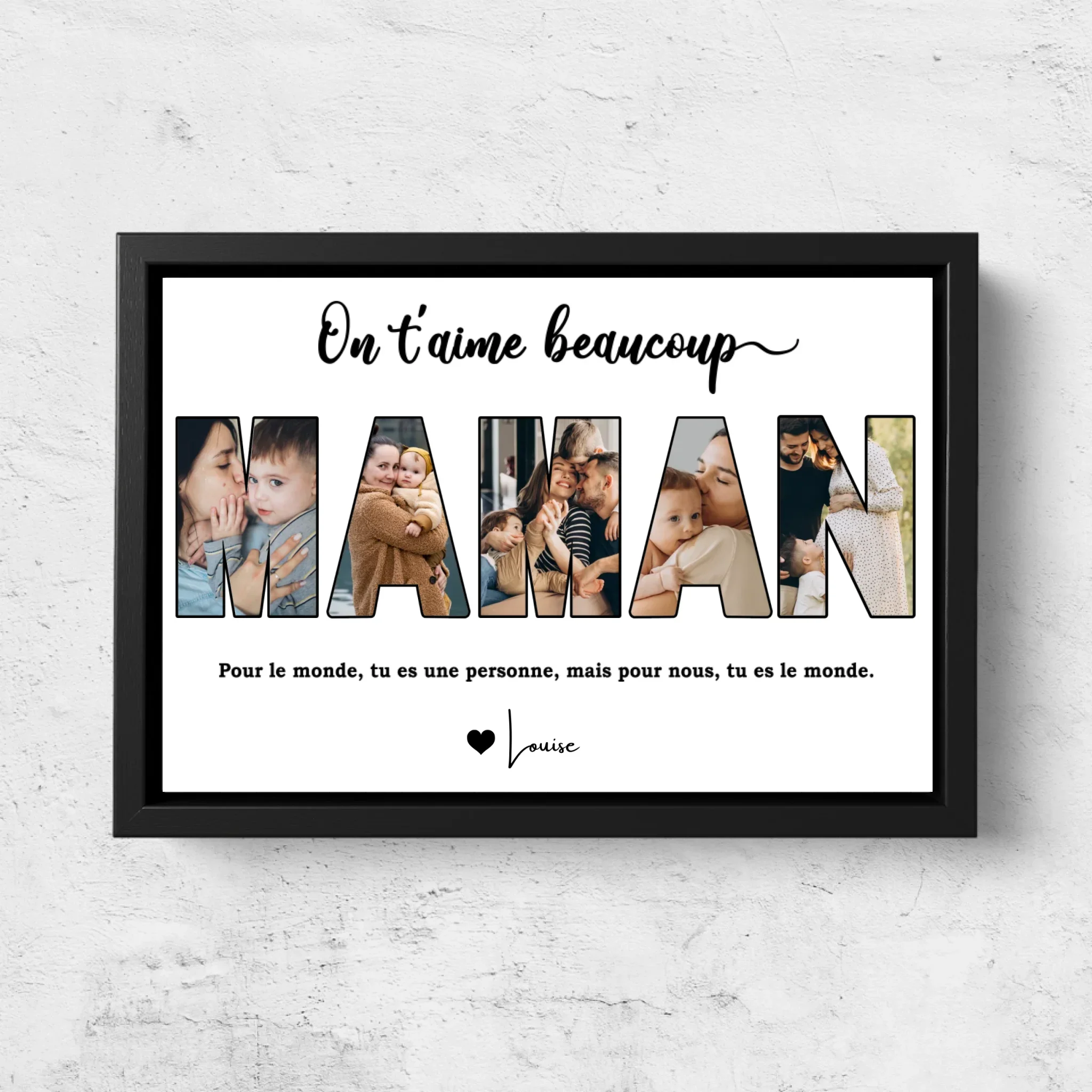 Toile personnalisée “Maman, on t'aime” - Image 5