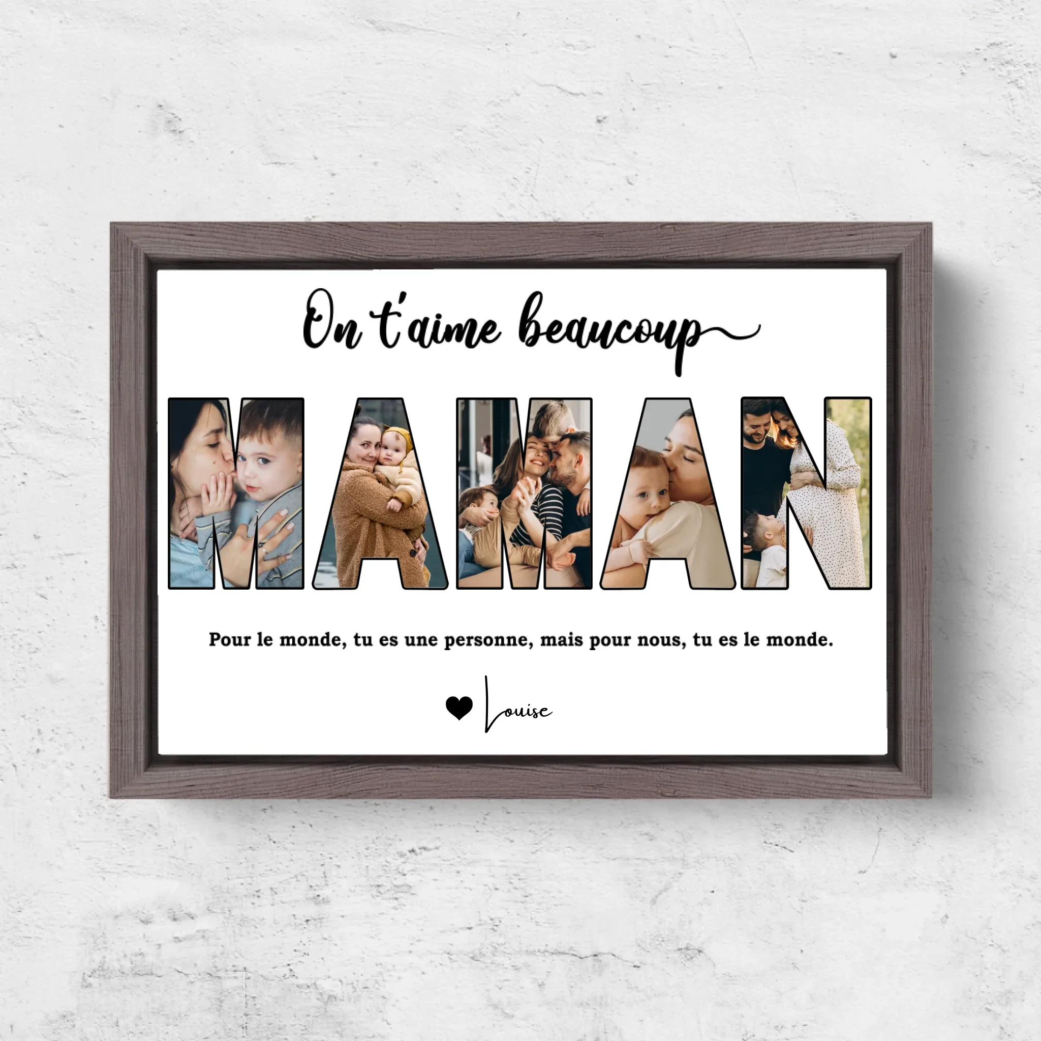 Toile personnalisée “Maman, on t'aime” - Image 6