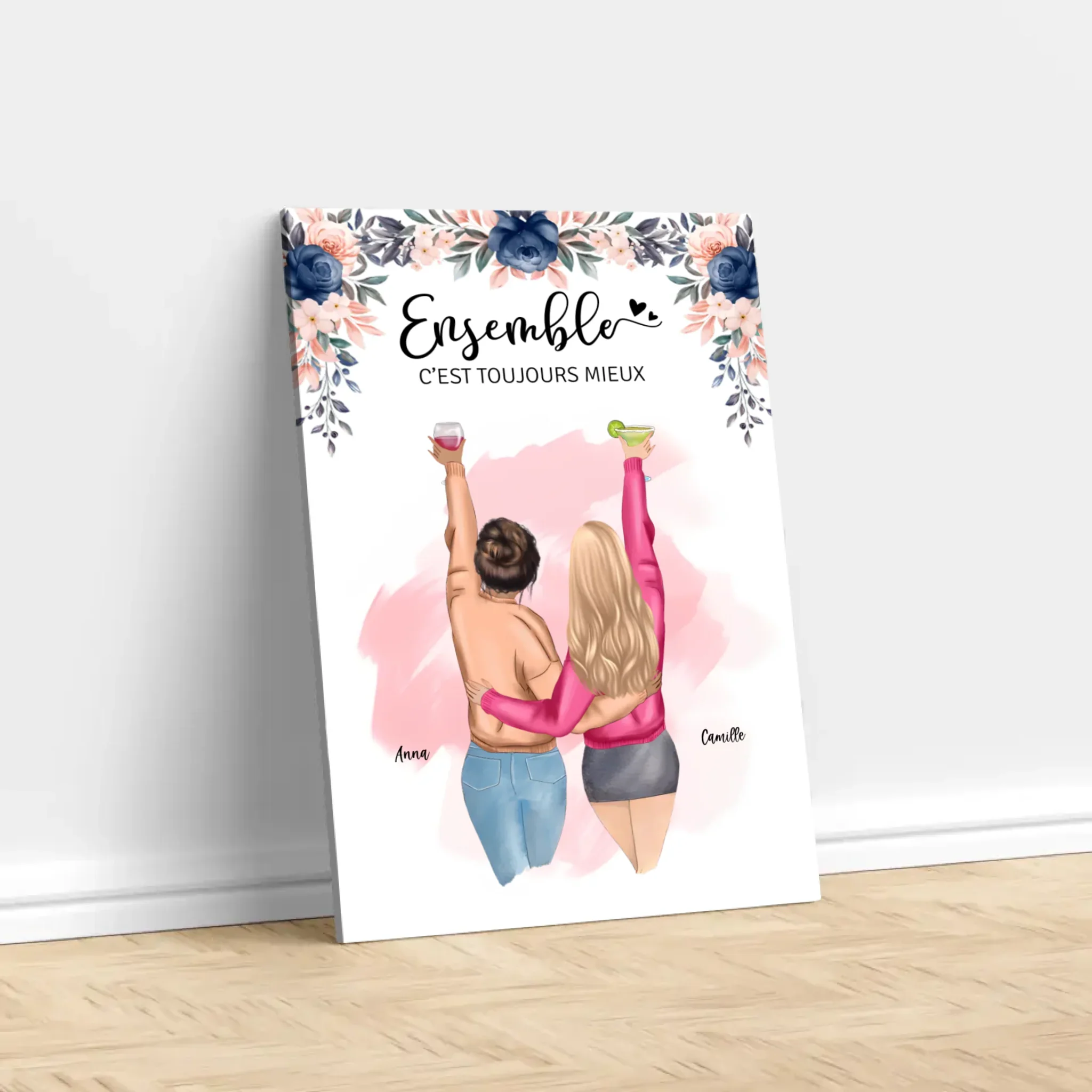 Toile personnalisée – Meilleurs amis pour toujours - Image 3