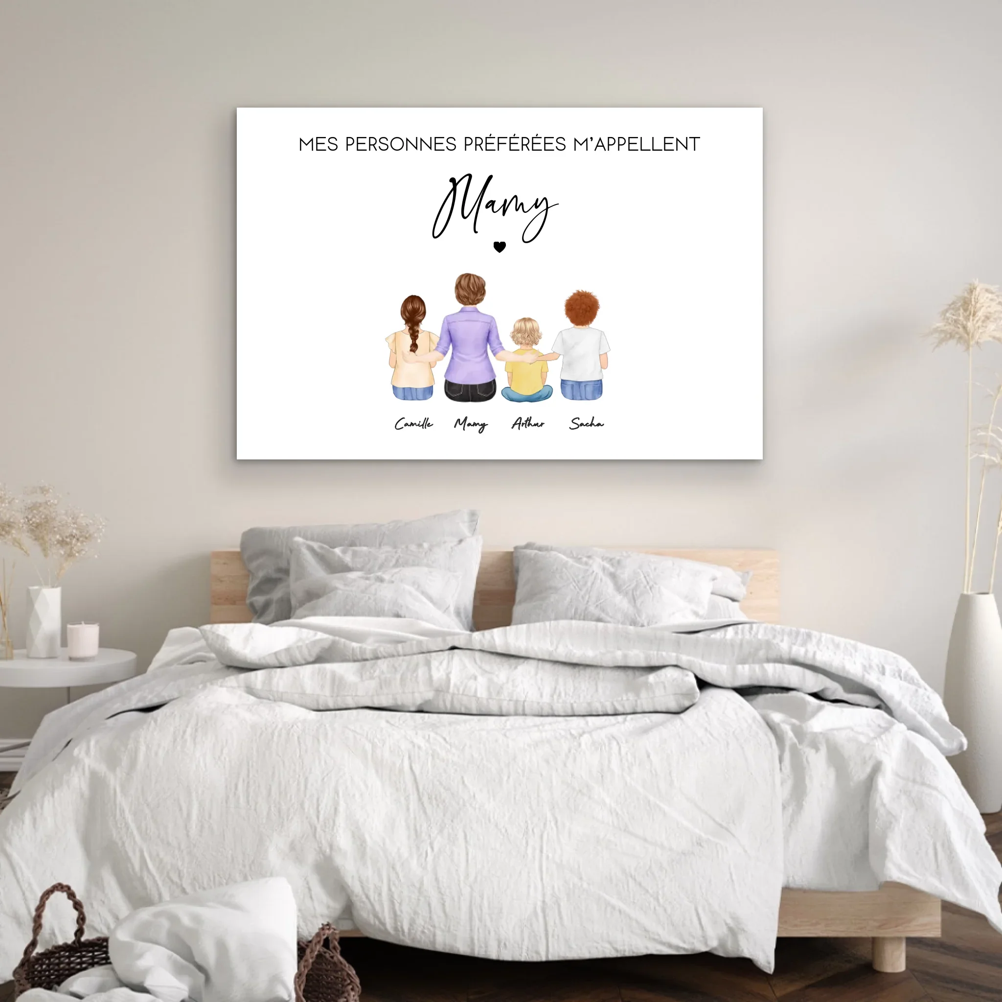 Toile personnalisée – Mes personnes préférées m’appellent Mamie - Image 4