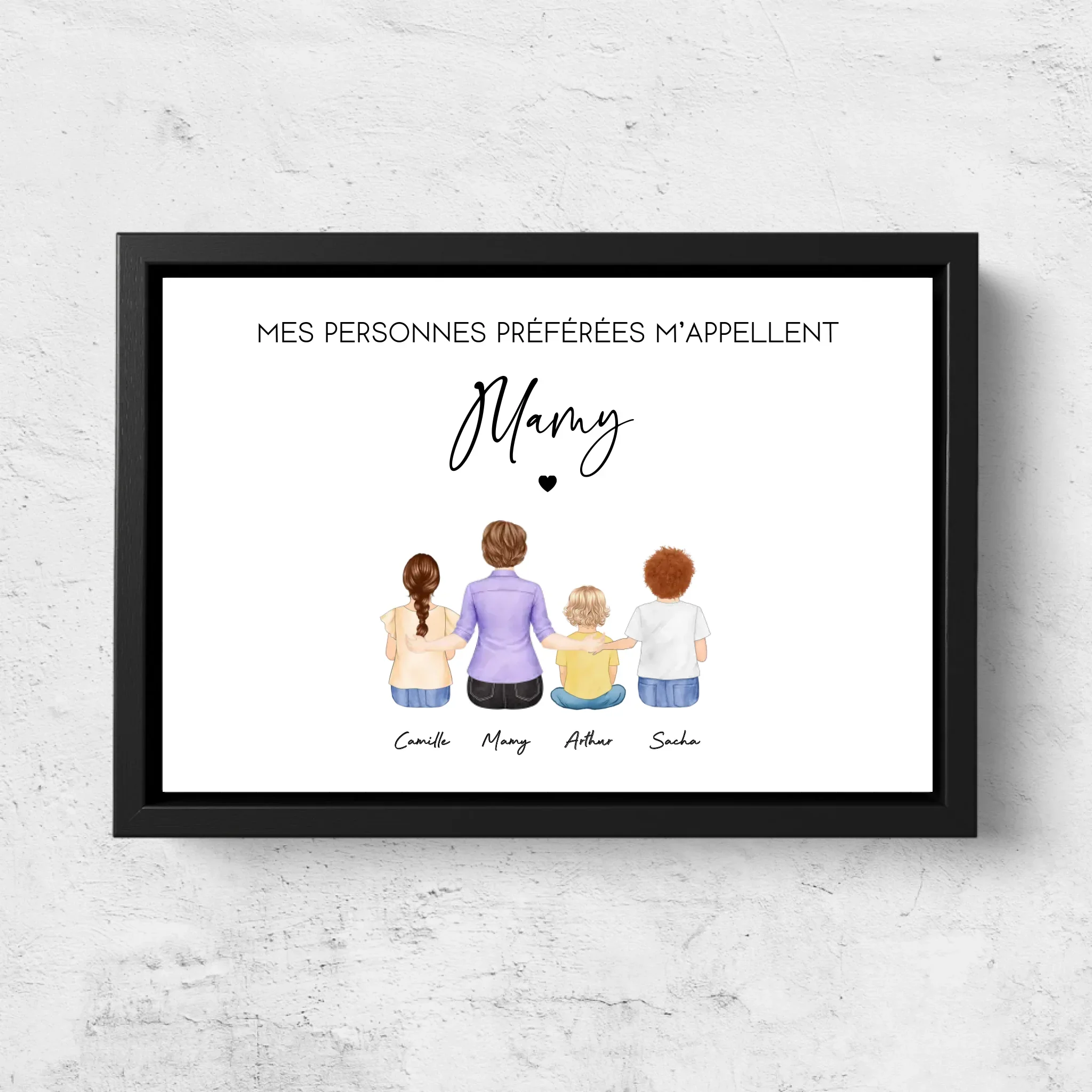 Toile personnalisée – Mes personnes préférées m’appellent Mamie - Image 5