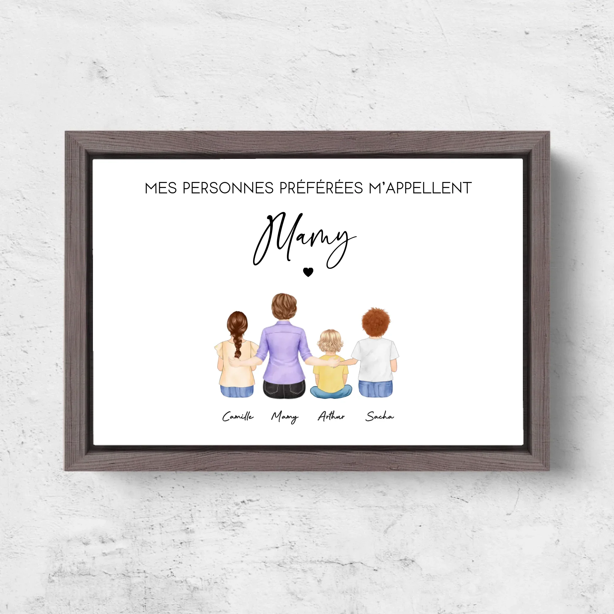 Toile personnalisée – Mes personnes préférées m’appellent Mamie - Image 6