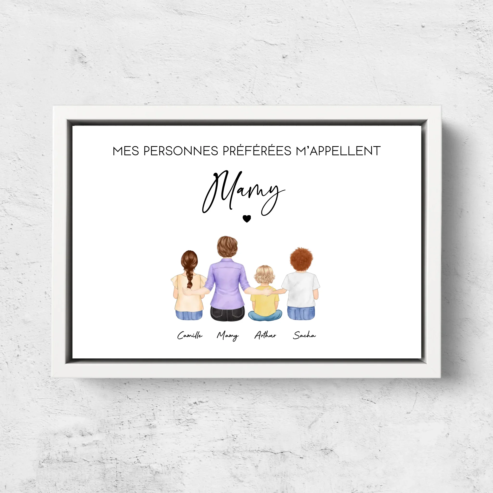 Toile personnalisée – Mes personnes préférées m’appellent Mamie - Image 7