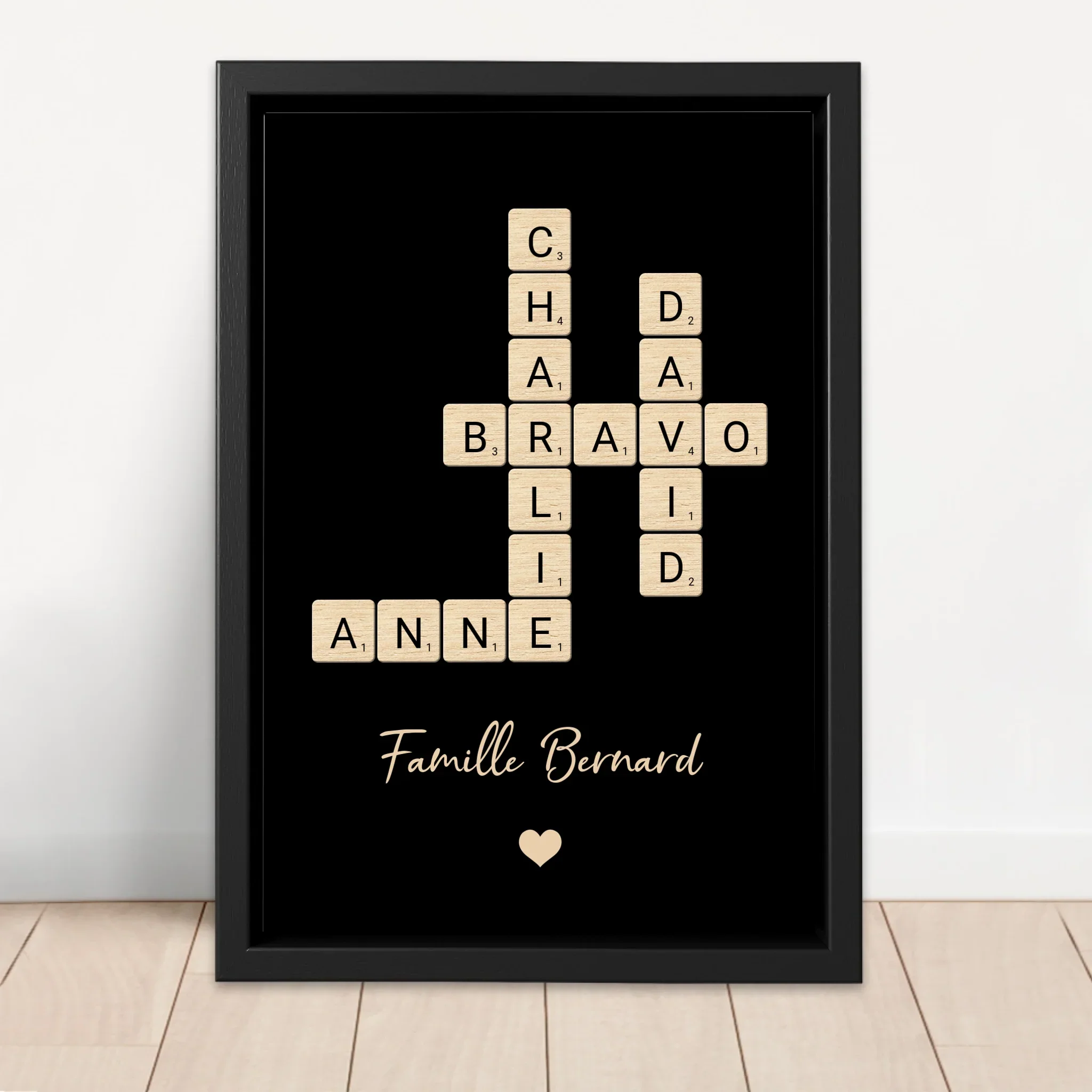 Toile personnalisée “Mots croisés en famille” - Image 4
