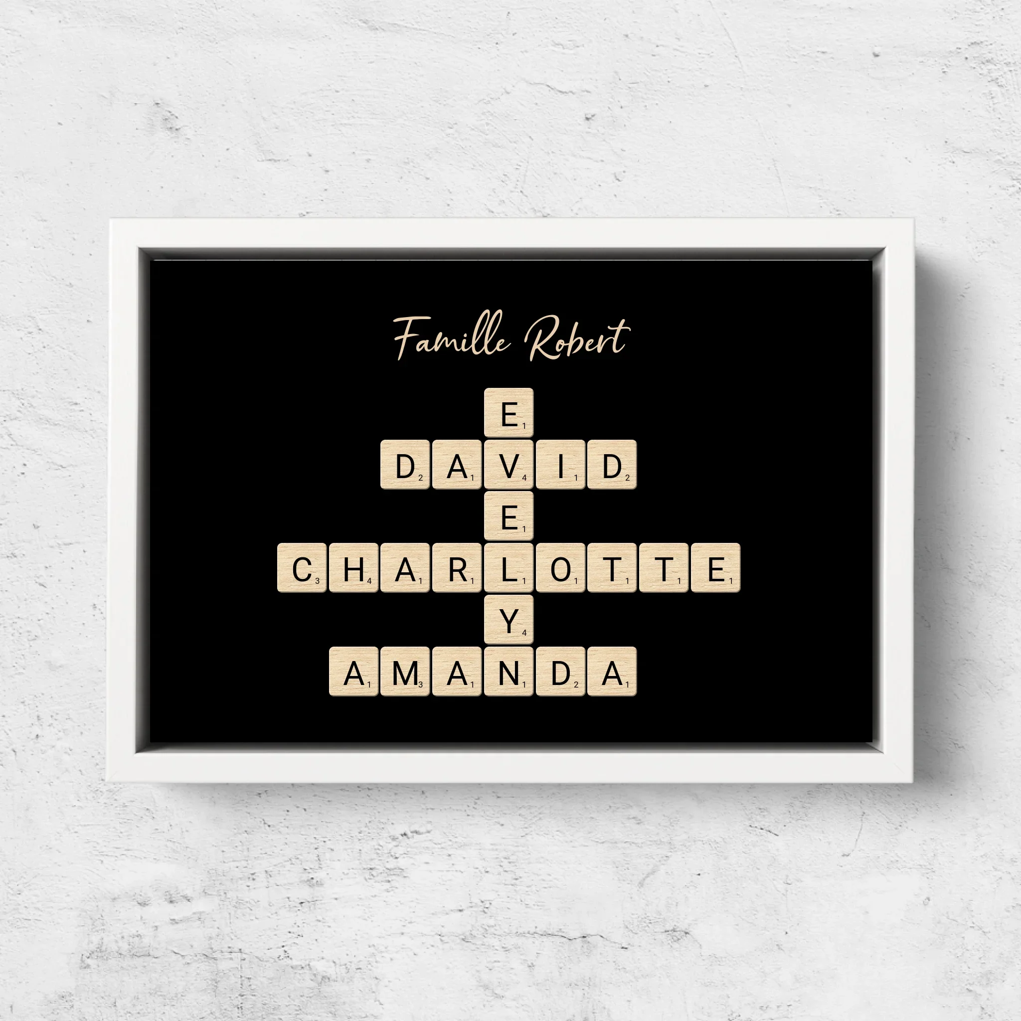 Toile personnalisée “Mots croisés famille - Horizontal” - Image 7