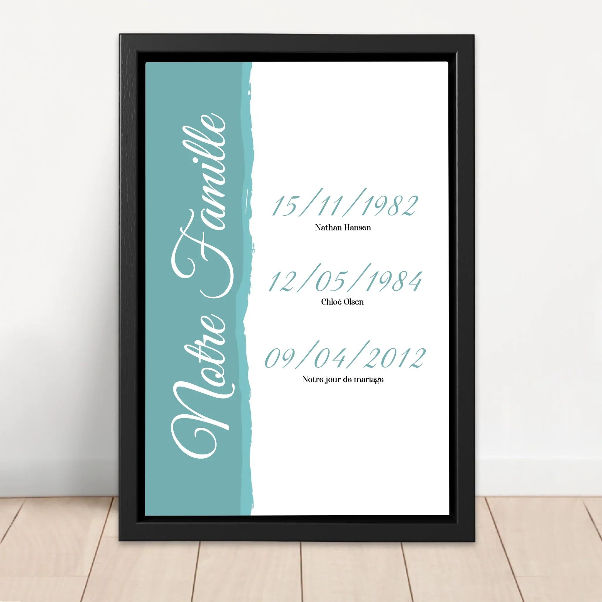 Toile personnalisée "Notre famille - événements avec date" - Image 4