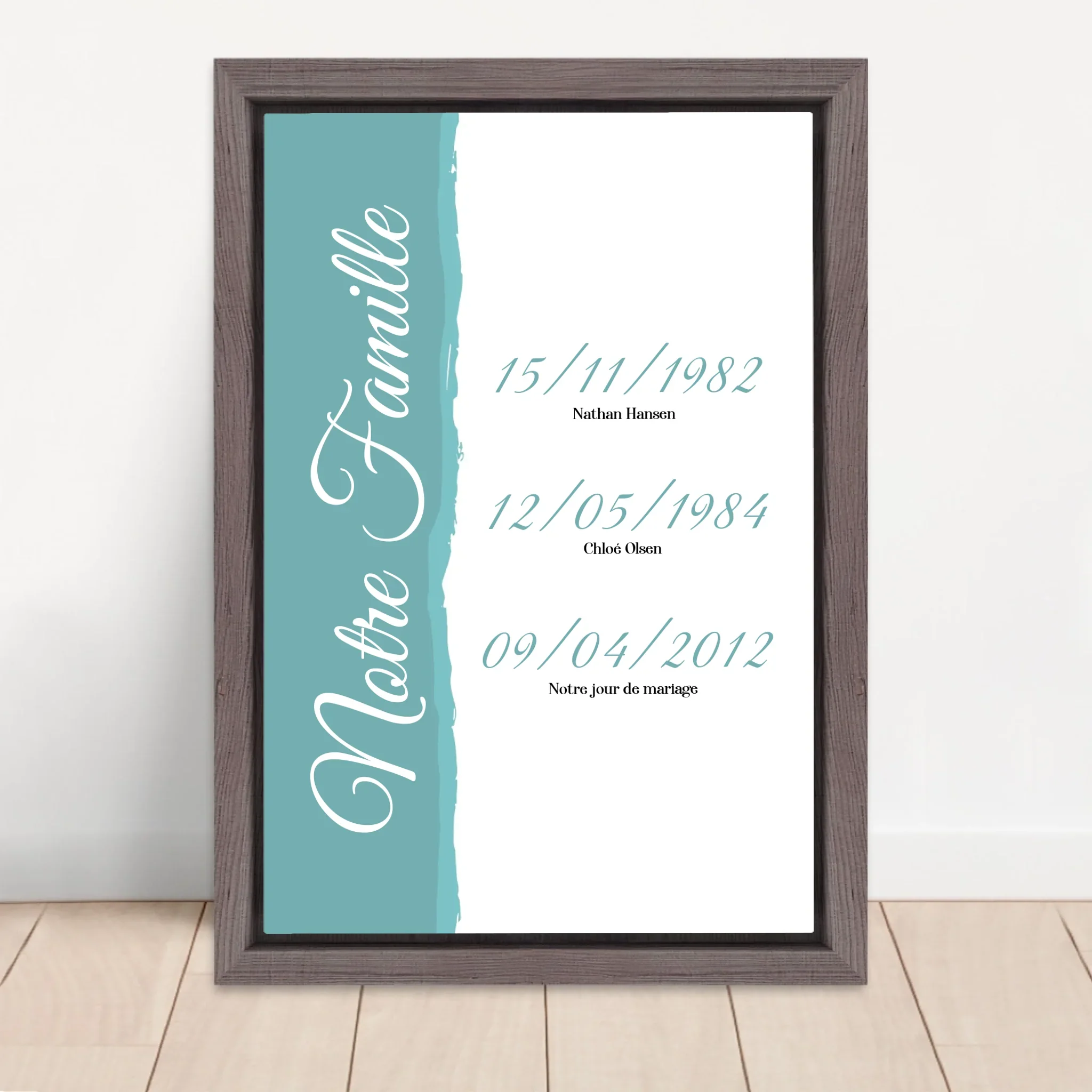 Toile personnalisée "Notre famille - événements avec date" - Image 5