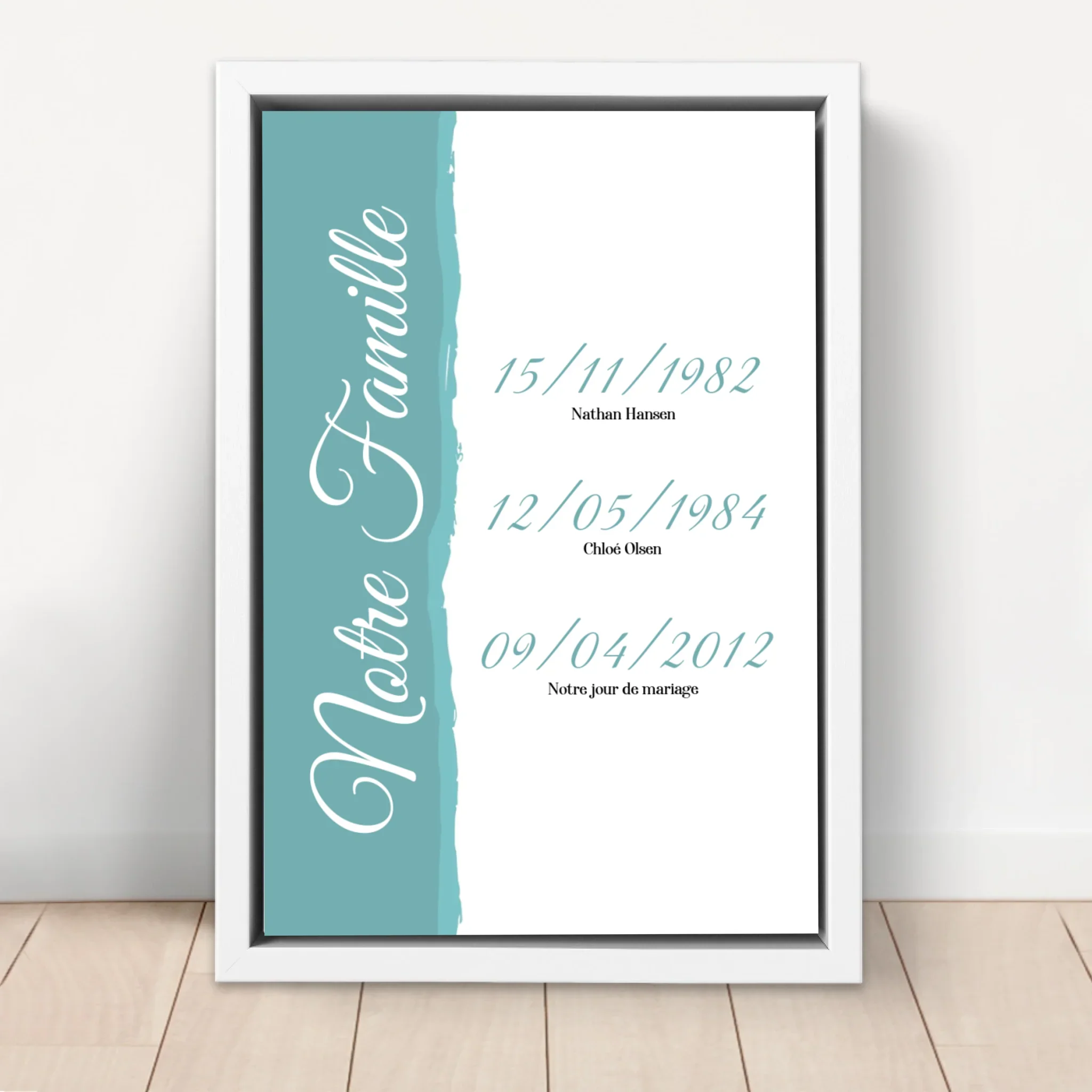 Toile personnalisée "Notre famille - événements avec date" - Image 6