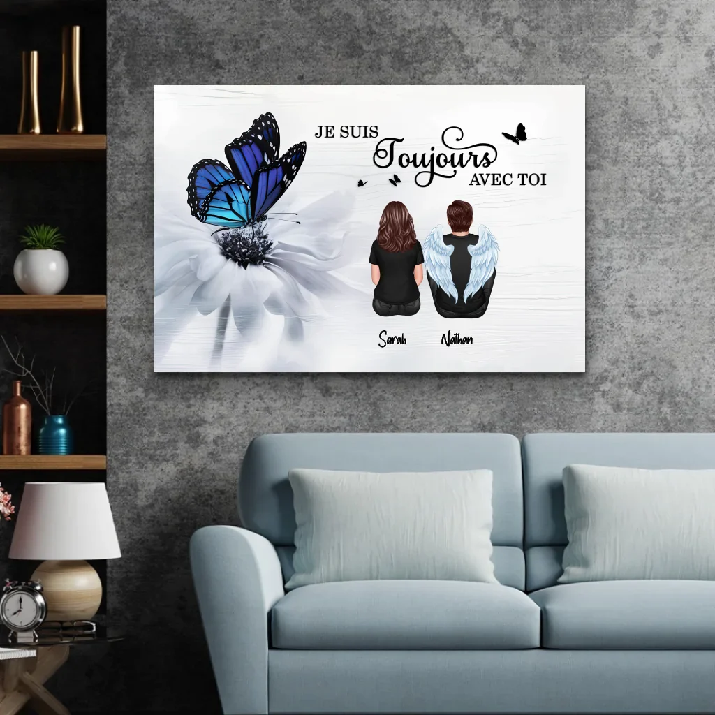 Toile personnalisée "Nous sommes toujours à tes côtés" - Image 3