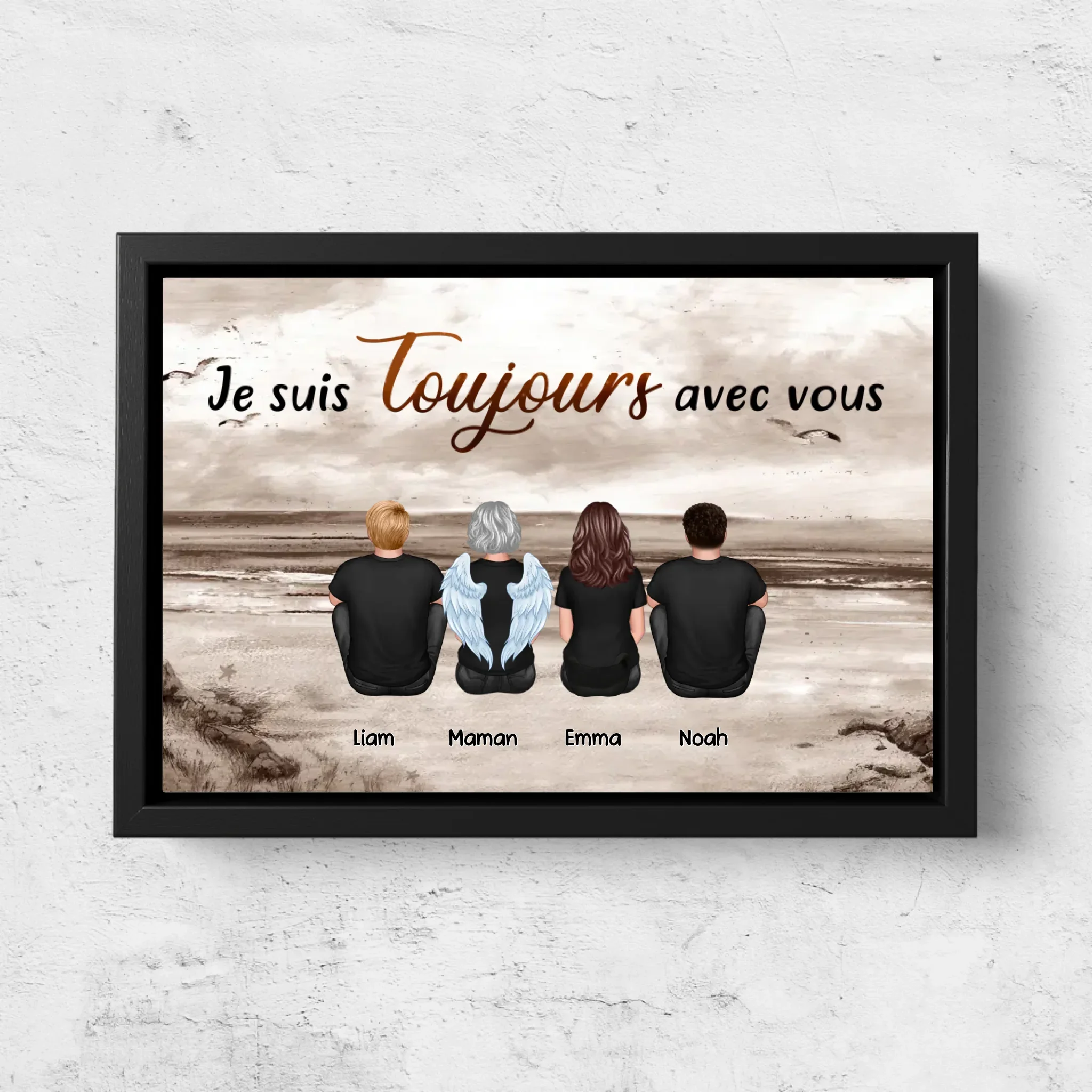 Toile personnalisée "Nous sommes toujours avec toi - Membre de la famille disparu" - Image 5