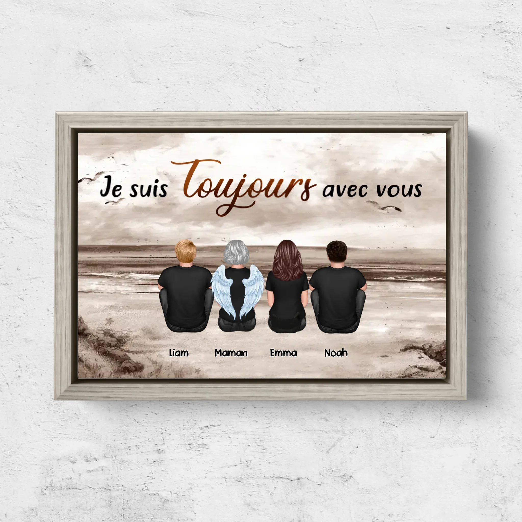 Toile personnalisée "Nous sommes toujours avec toi - Membre de la famille disparu" - Image 6