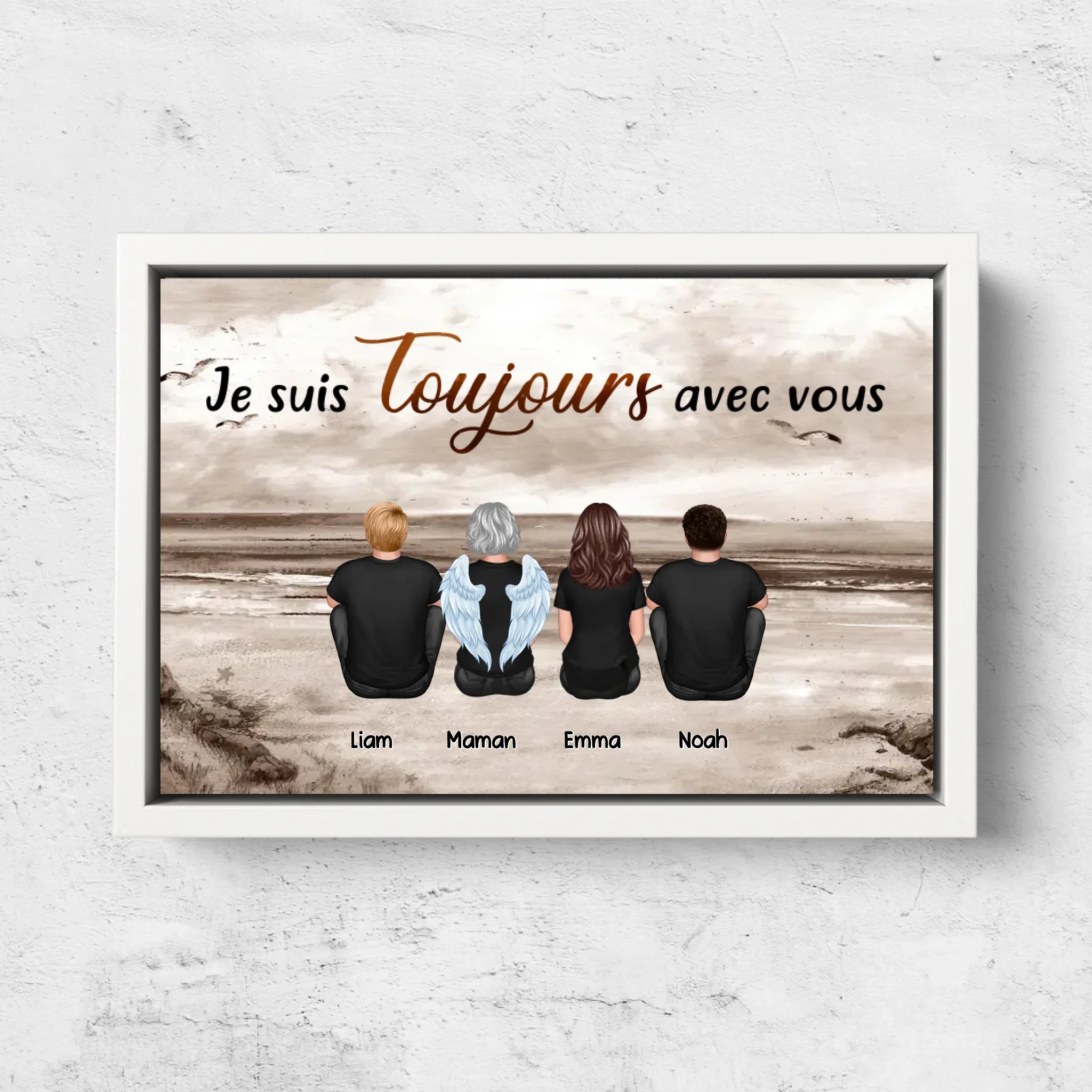 Toile personnalisée "Nous sommes toujours avec toi - Membre de la famille disparu" - Image 7