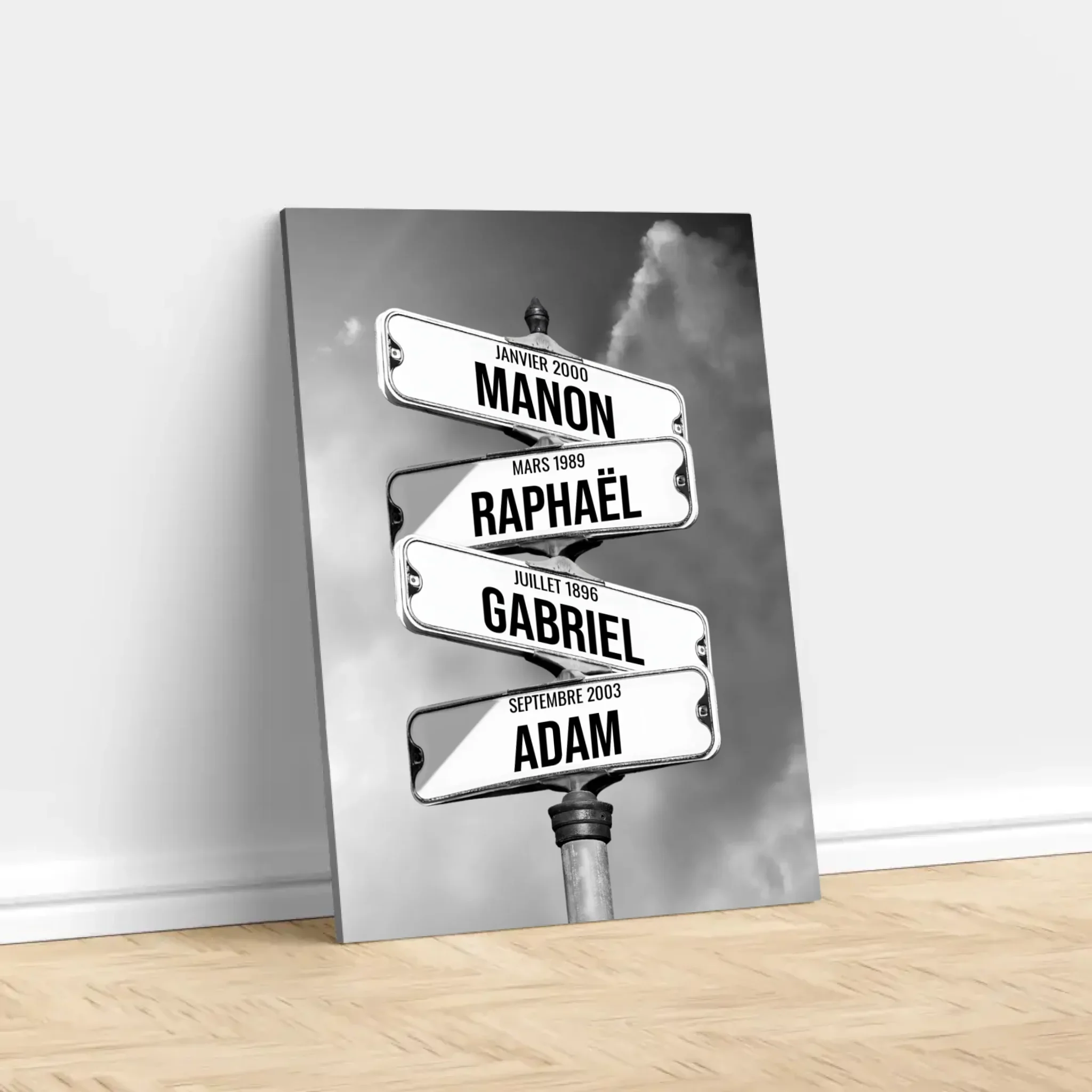 Toile personnalisée – Panneaux de rue avec noms de famille - Image 3