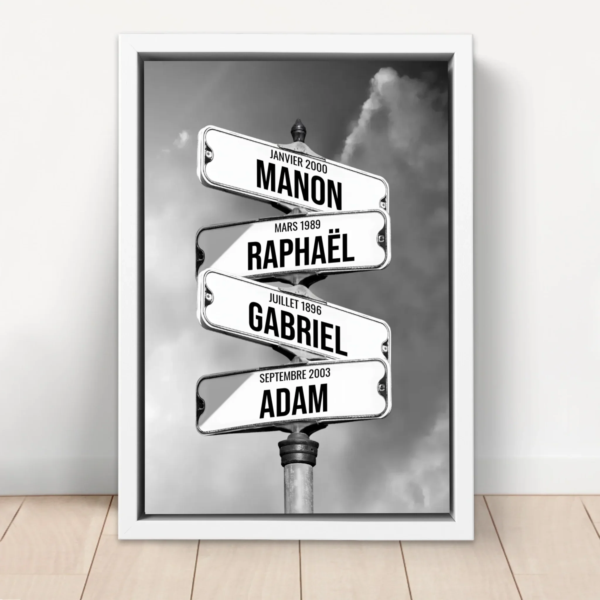 Toile personnalisée – Panneaux de rue avec noms de famille - Image 6
