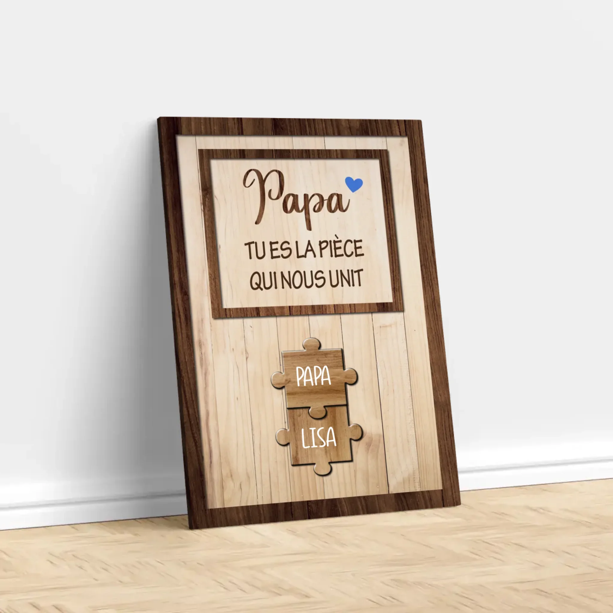 Toile personnalisée "Papa nous tient ensemble" - Image 3