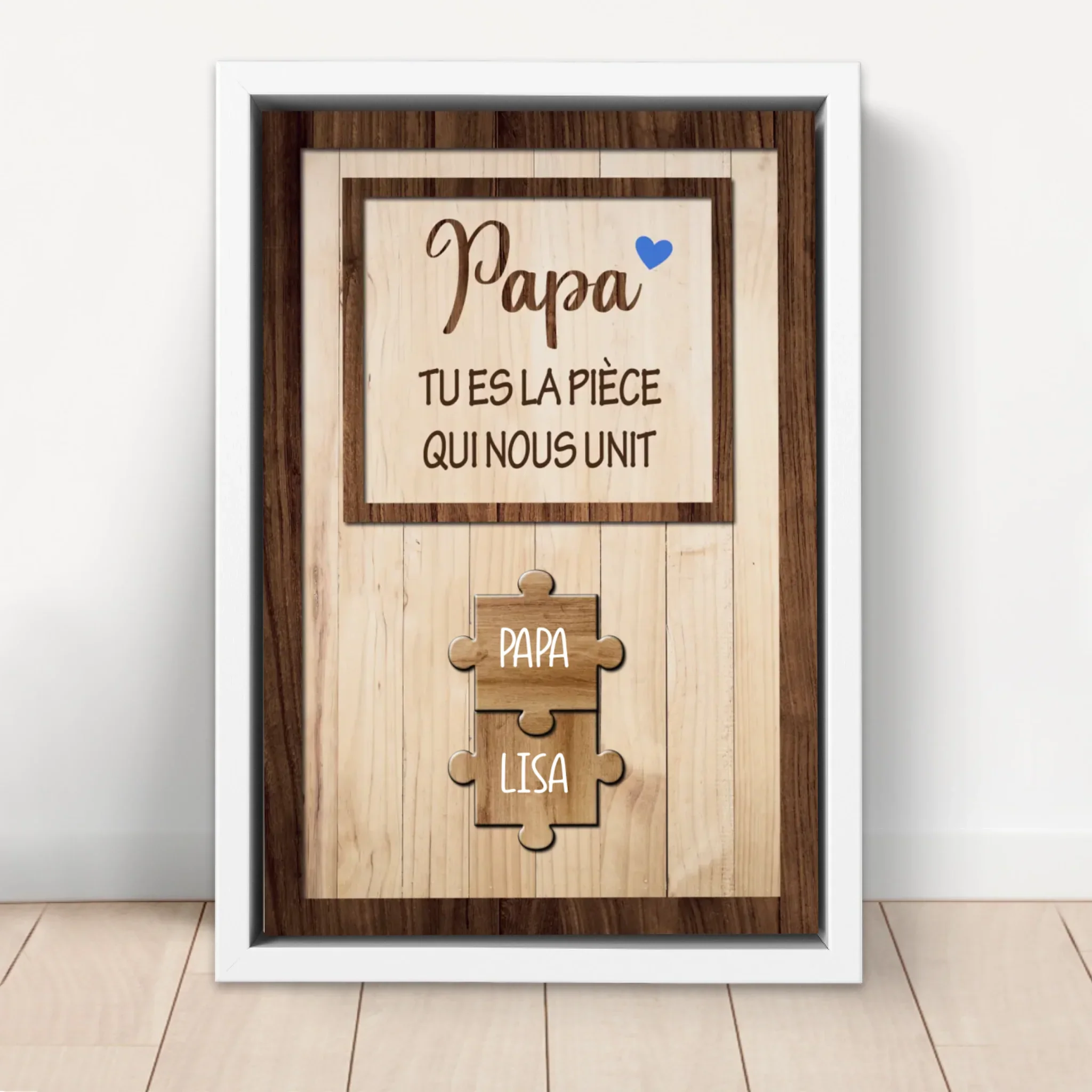 Toile personnalisée "Papa nous tient ensemble" - Image 6