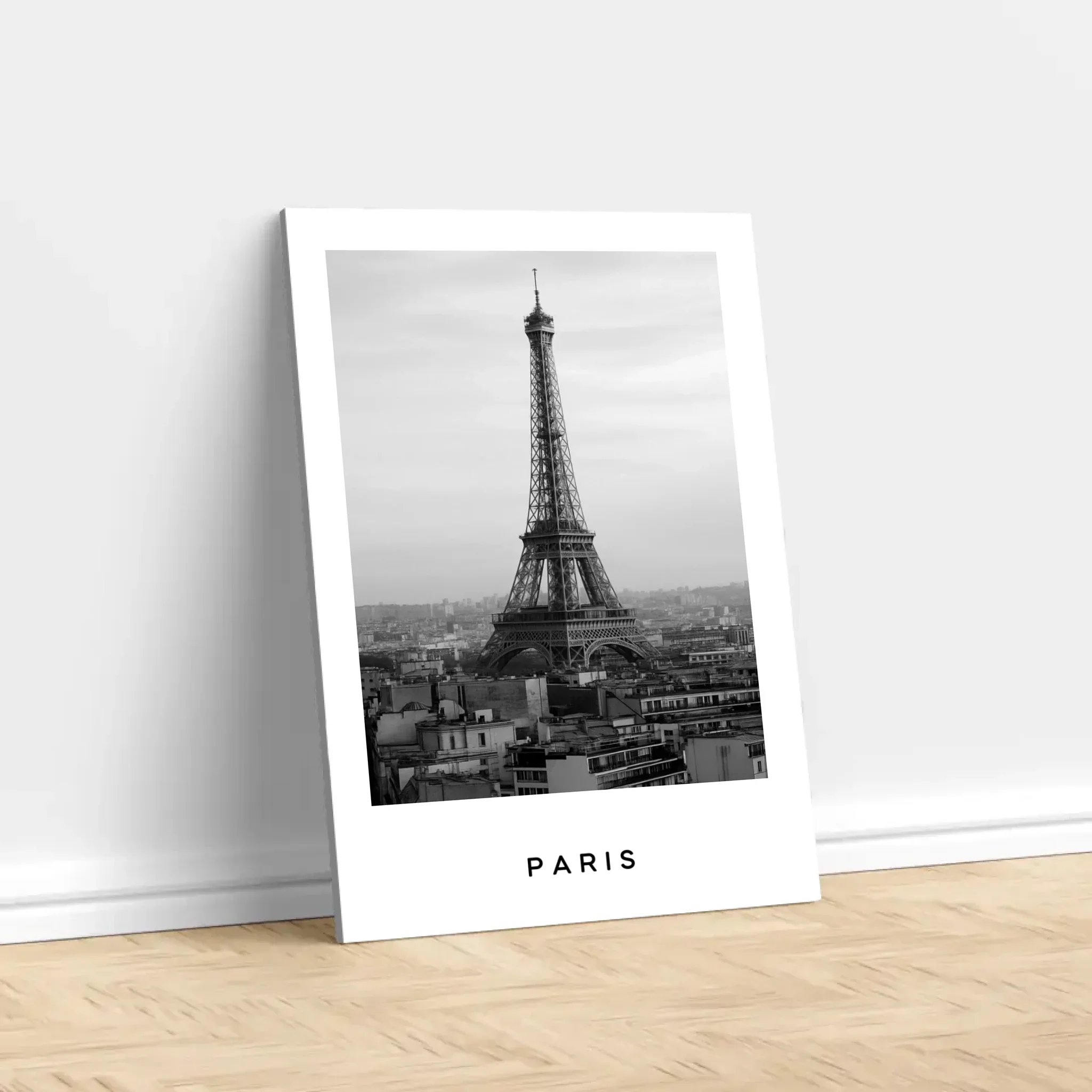 Toile personnalisée – Paysage urbain noir et blanc Voyage - Image 3