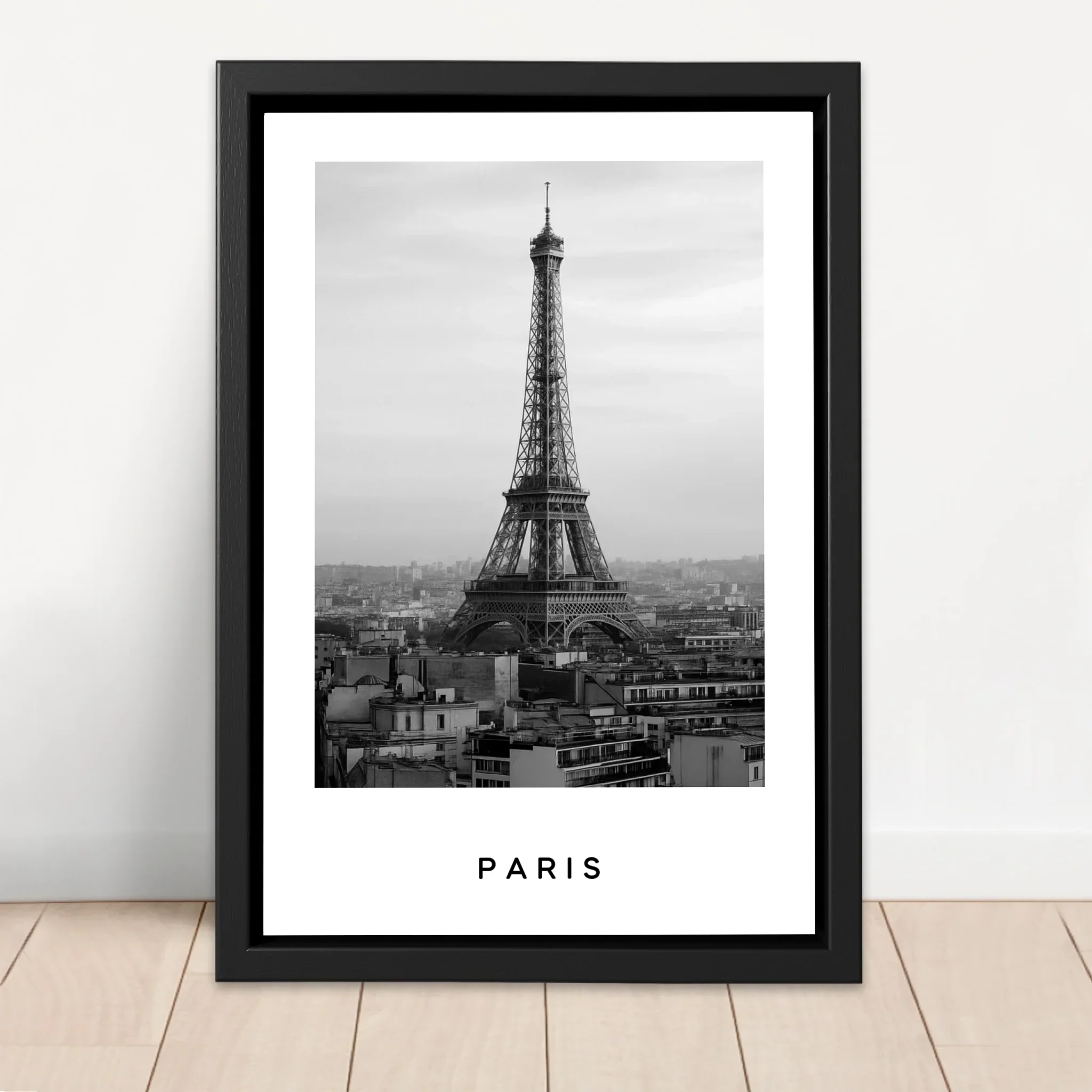 Toile personnalisée – Paysage urbain noir et blanc Voyage - Image 4