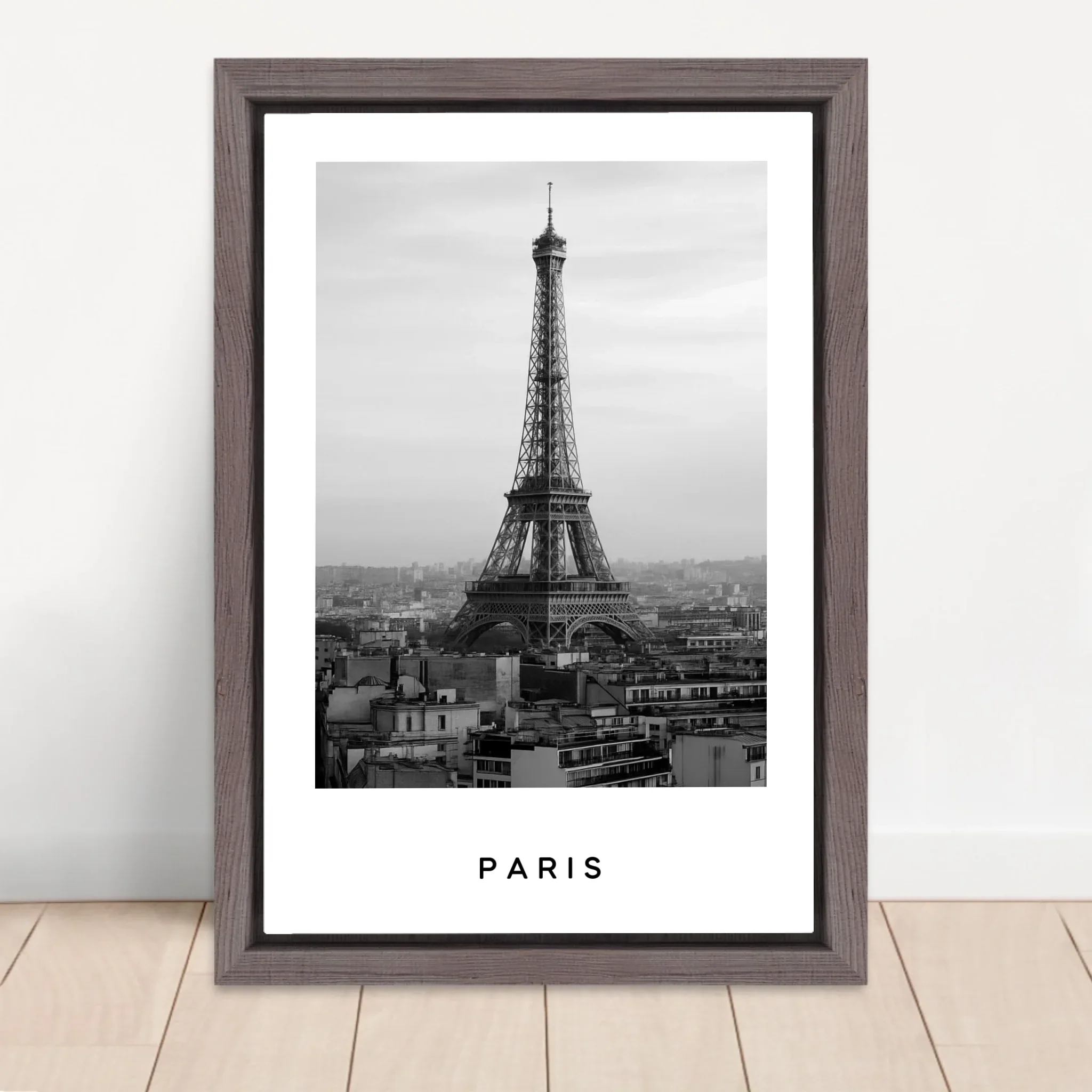 Toile personnalisée – Paysage urbain noir et blanc Voyage - Image 5