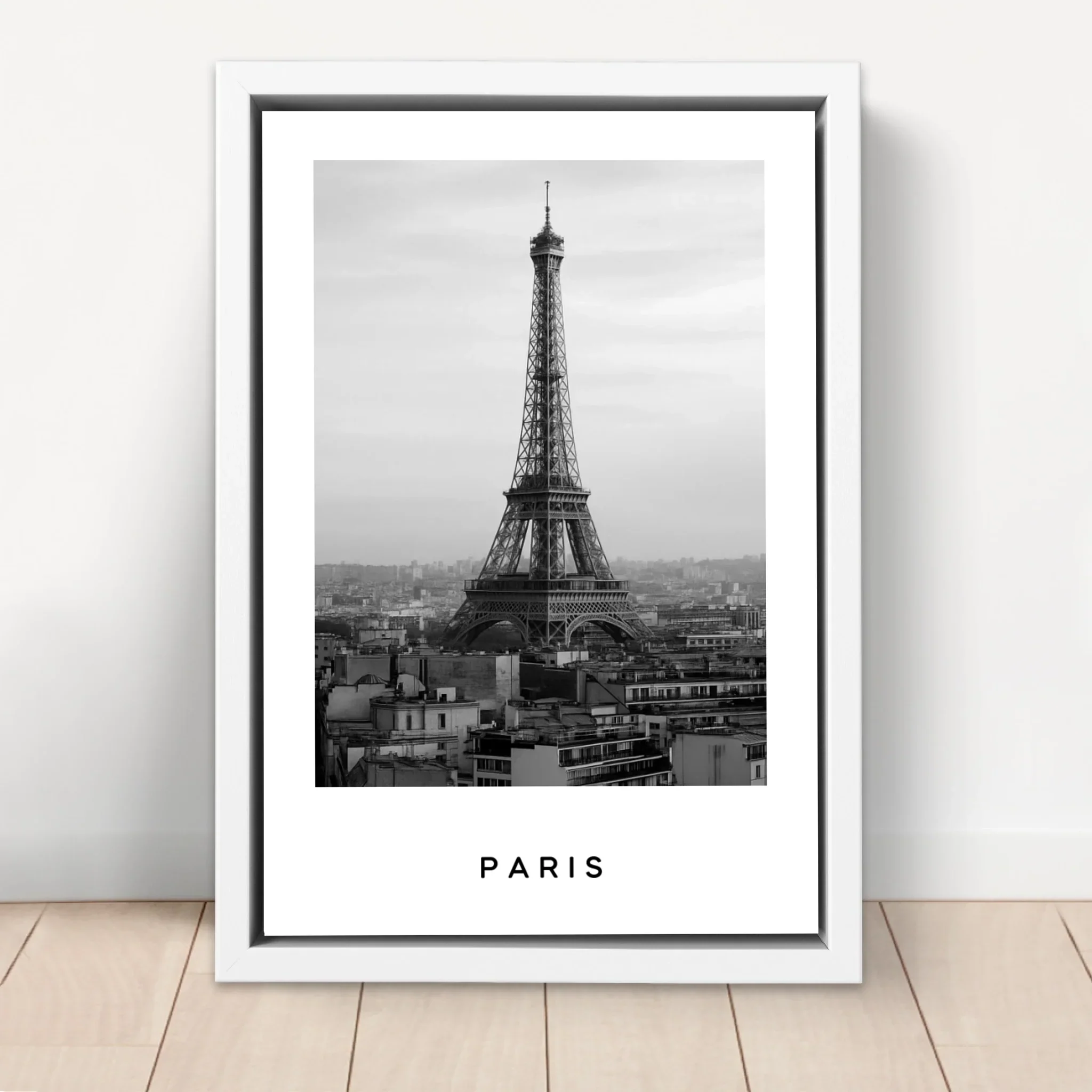 Toile personnalisée – Paysage urbain noir et blanc Voyage - Image 6