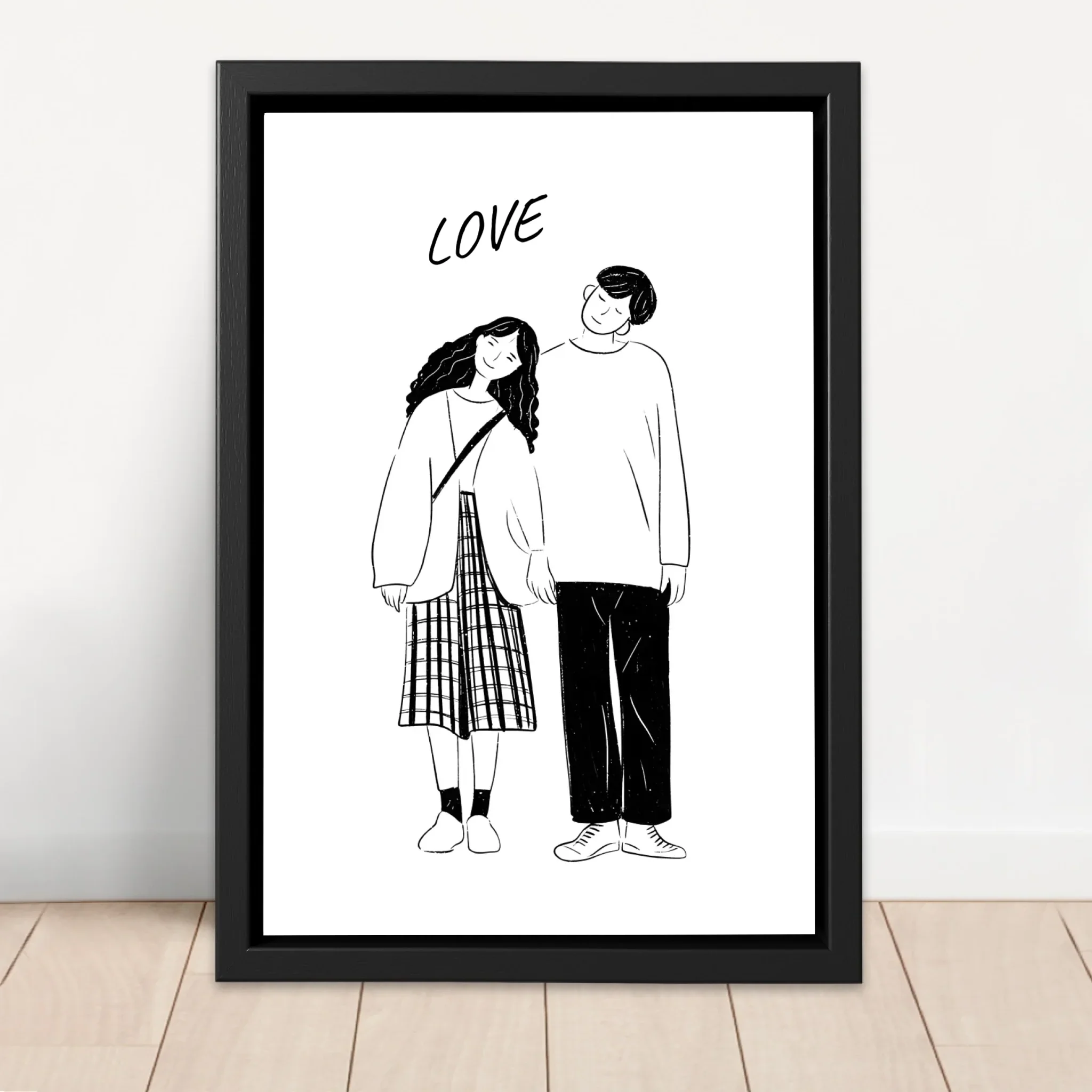 Toile personnalisée – Photo en dessin au trait - Image 4