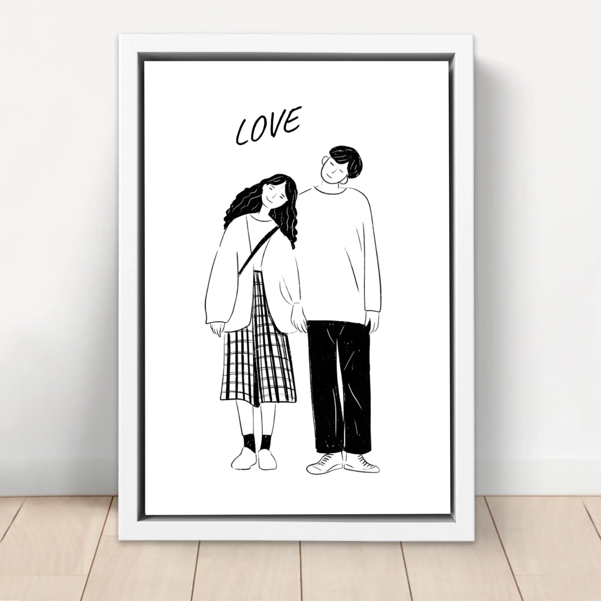 Toile personnalisée – Photo en dessin au trait - Image 6