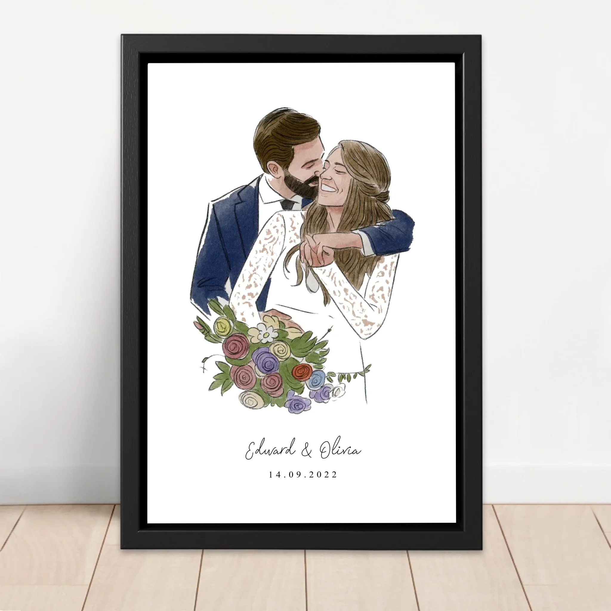 Toile personnalisée – Photo en style aquarelle - Image 4