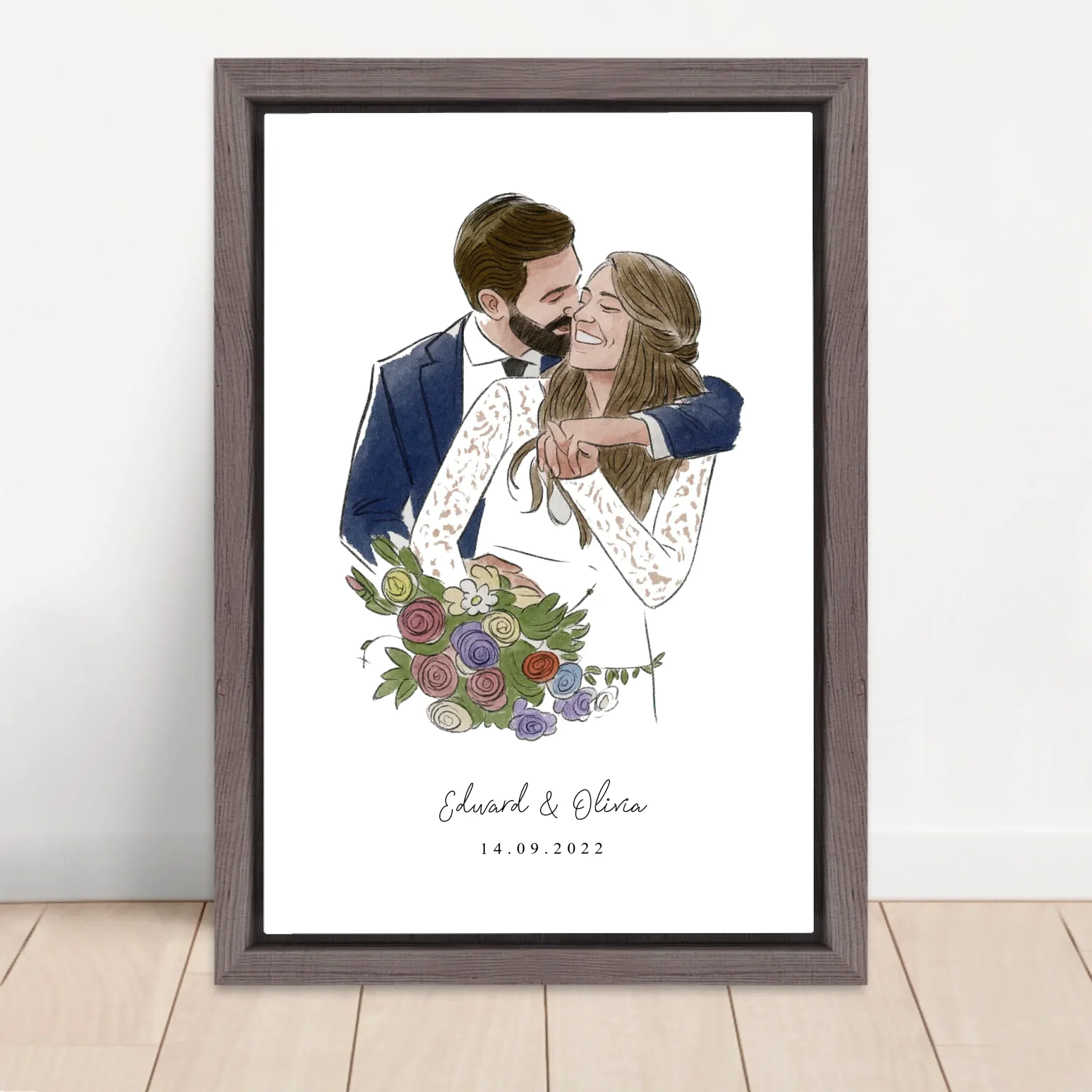 Toile personnalisée – Photo en style aquarelle - Image 5