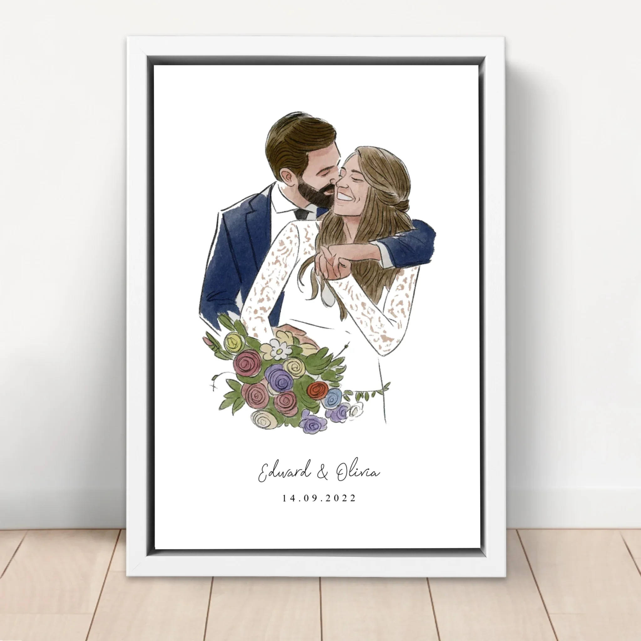 Toile personnalisée – Photo en style aquarelle - Image 6
