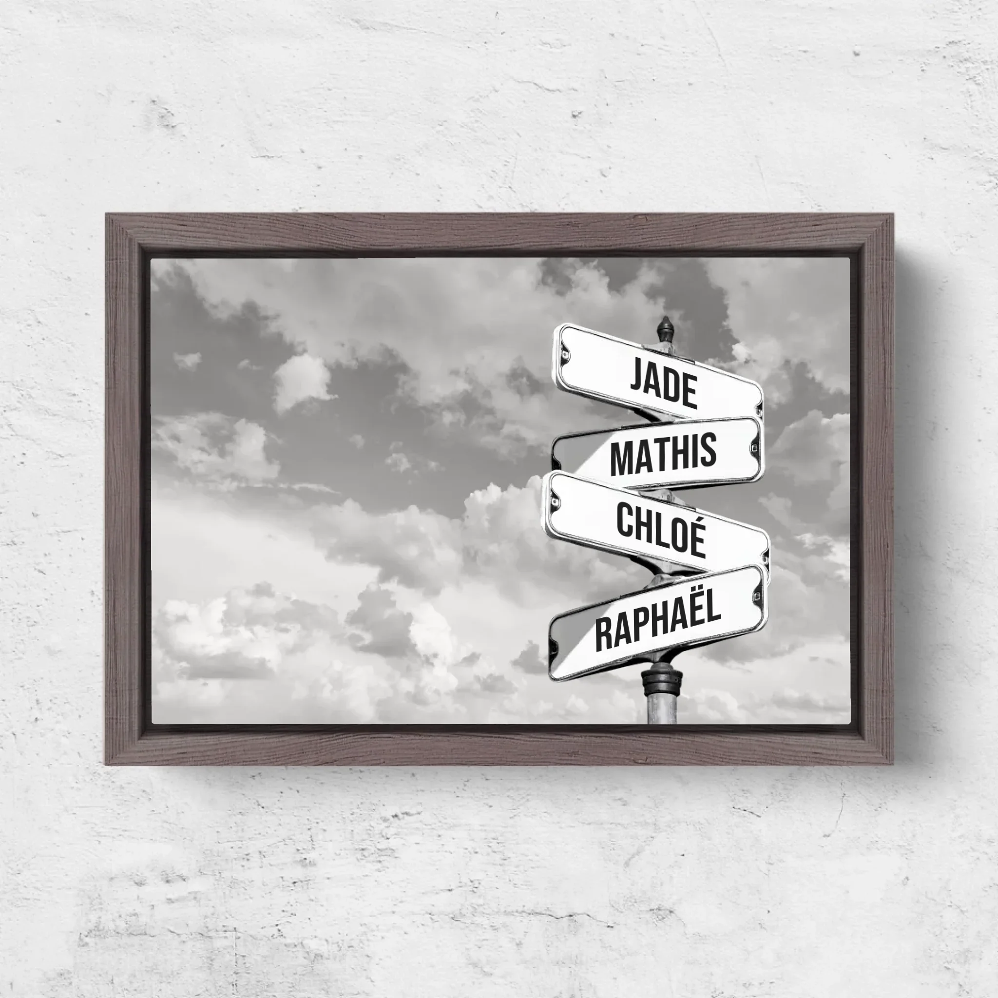Toile personnalisée “Plaque de rue vintage pour les familles - Horizontal” - Image 6