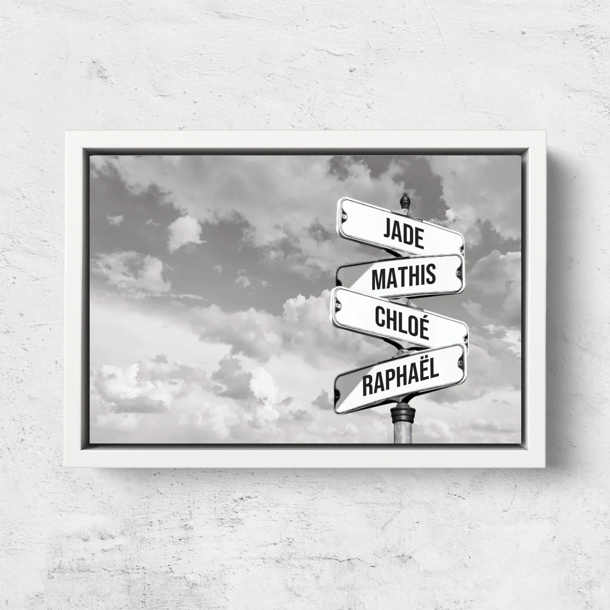Toile personnalisée “Plaque de rue vintage pour les familles - Horizontal” - Image 7