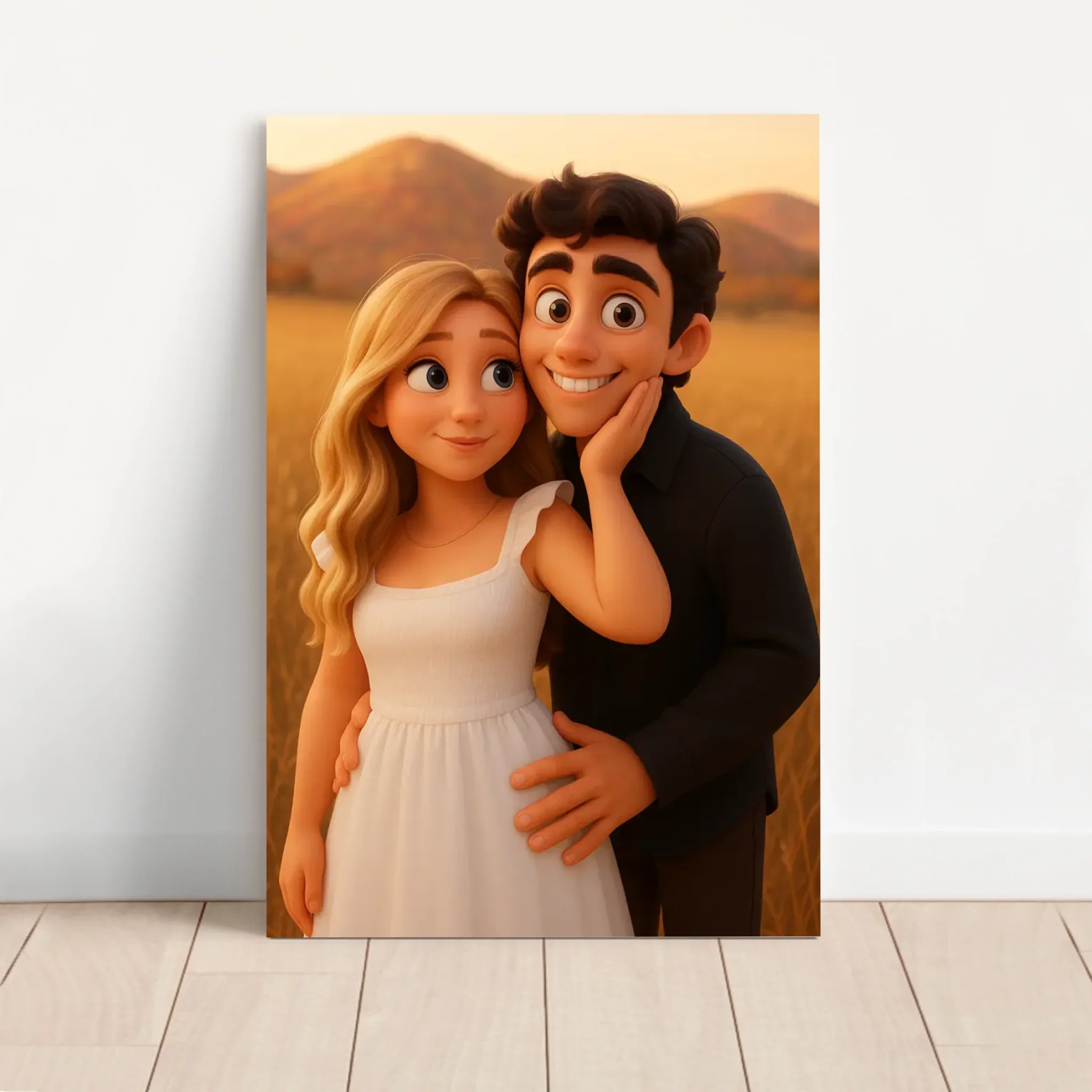 Toile personnalisée – Portrait animé