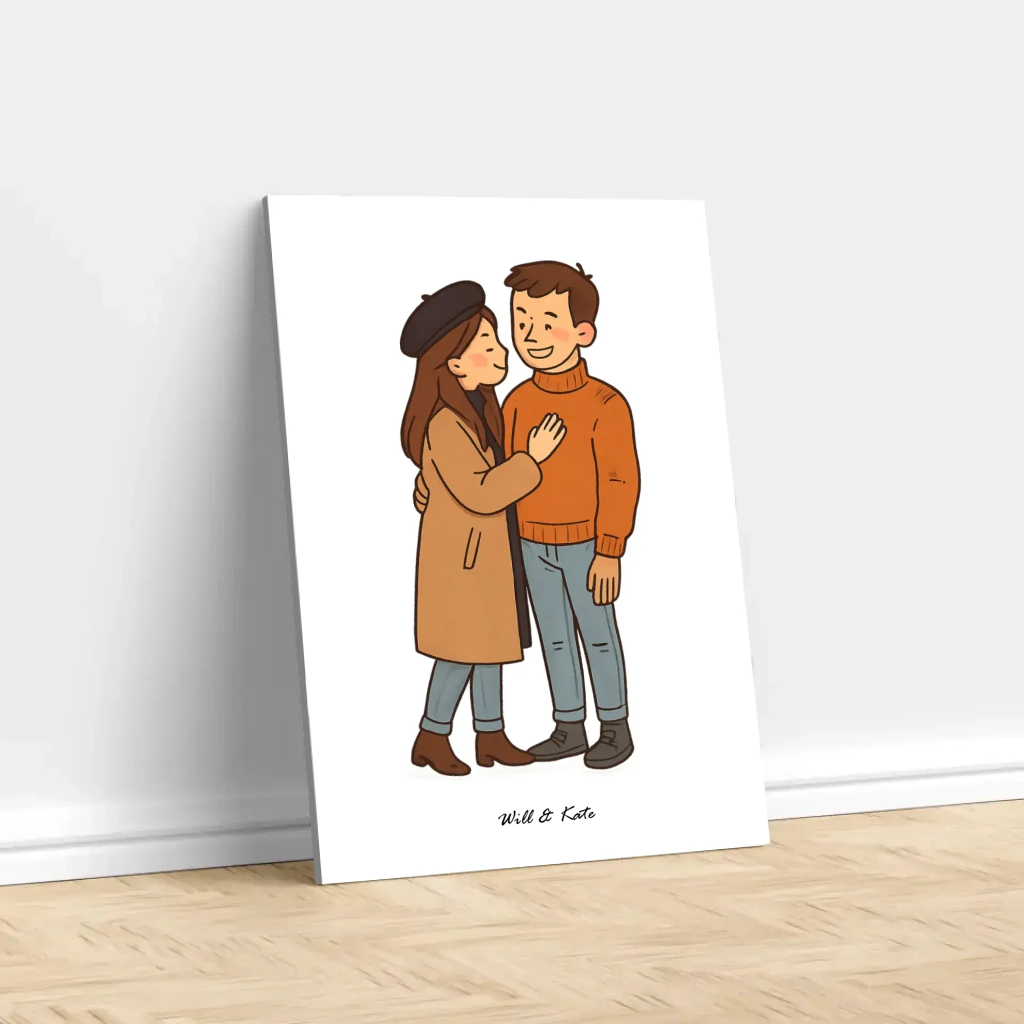 Toile personnalisée – Portrait de couple personnalisé - Image 3