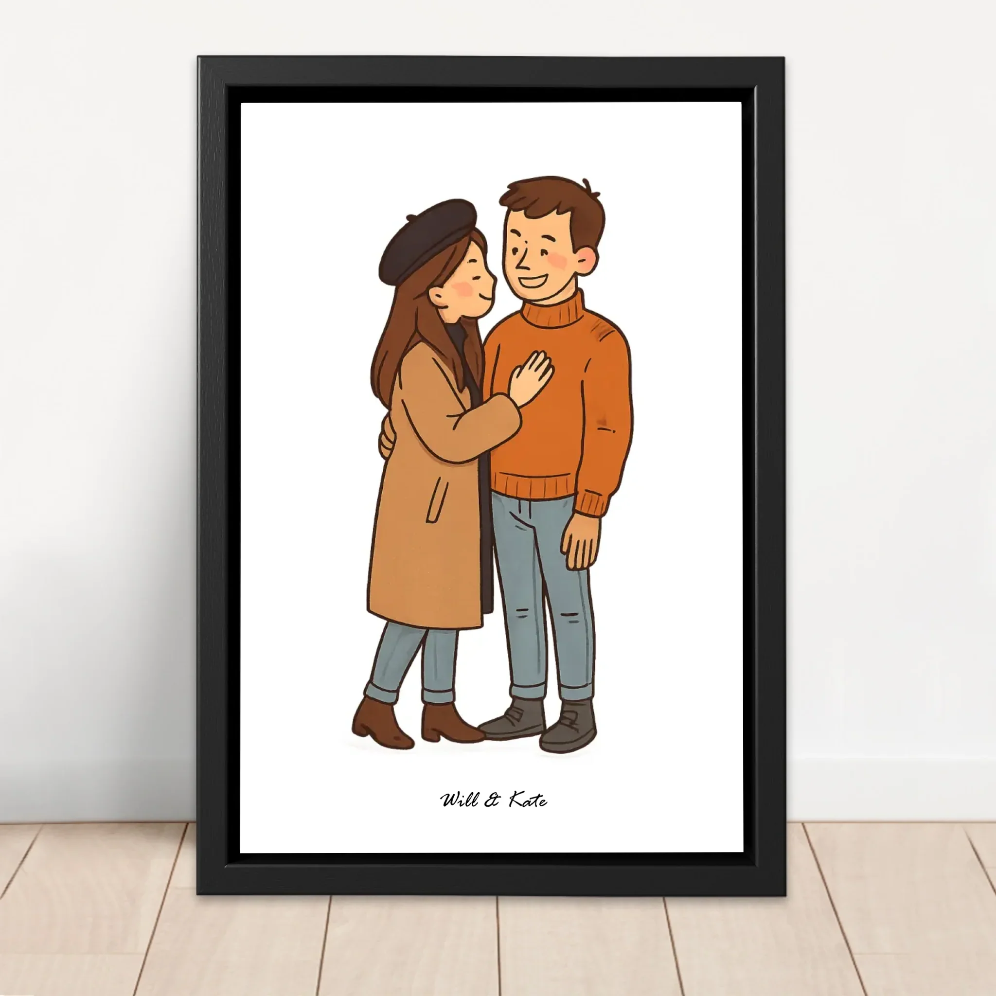Toile personnalisée – Portrait de couple personnalisé - Image 4