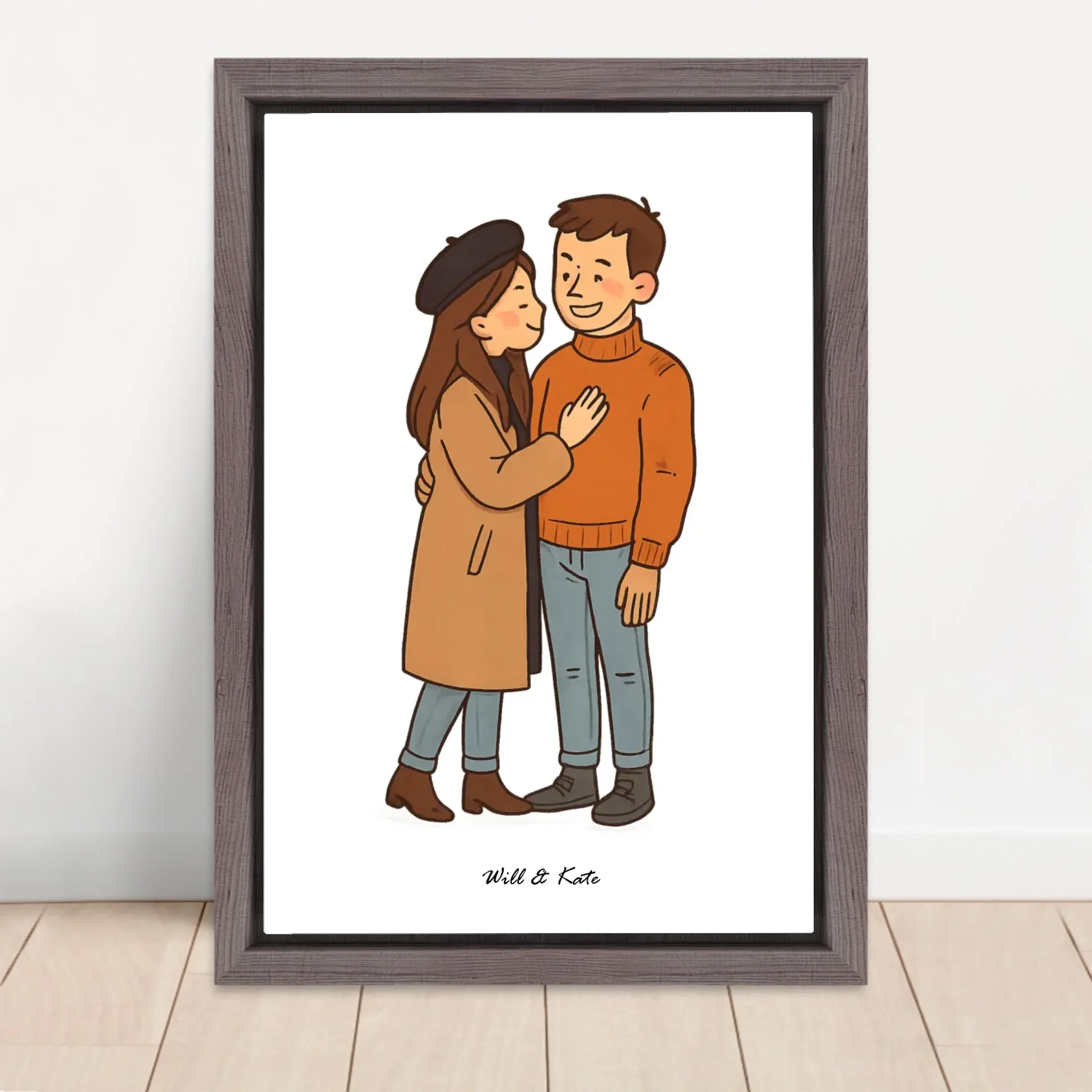 Toile personnalisée – Portrait de couple personnalisé - Image 5