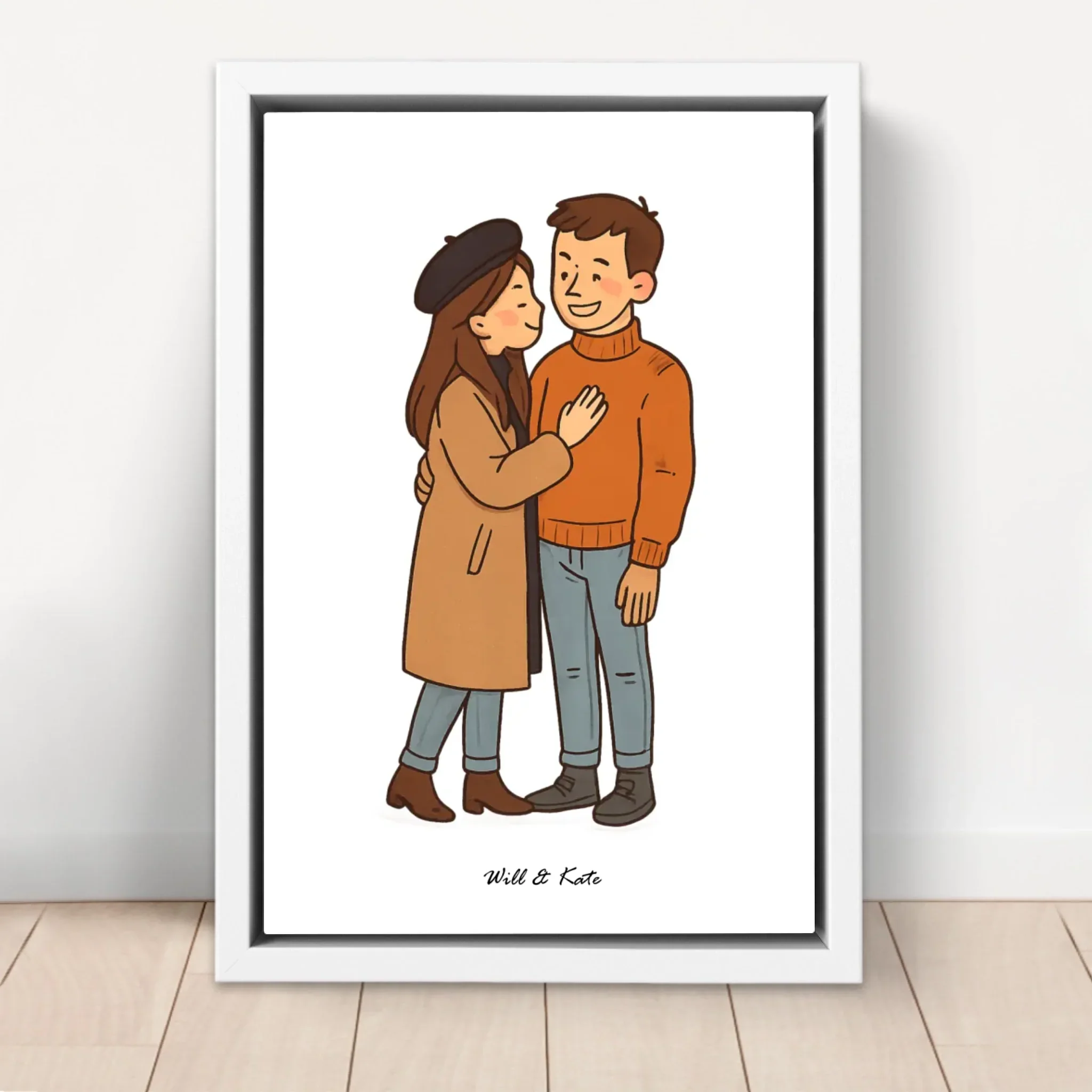 Toile personnalisée – Portrait de couple personnalisé - Image 6